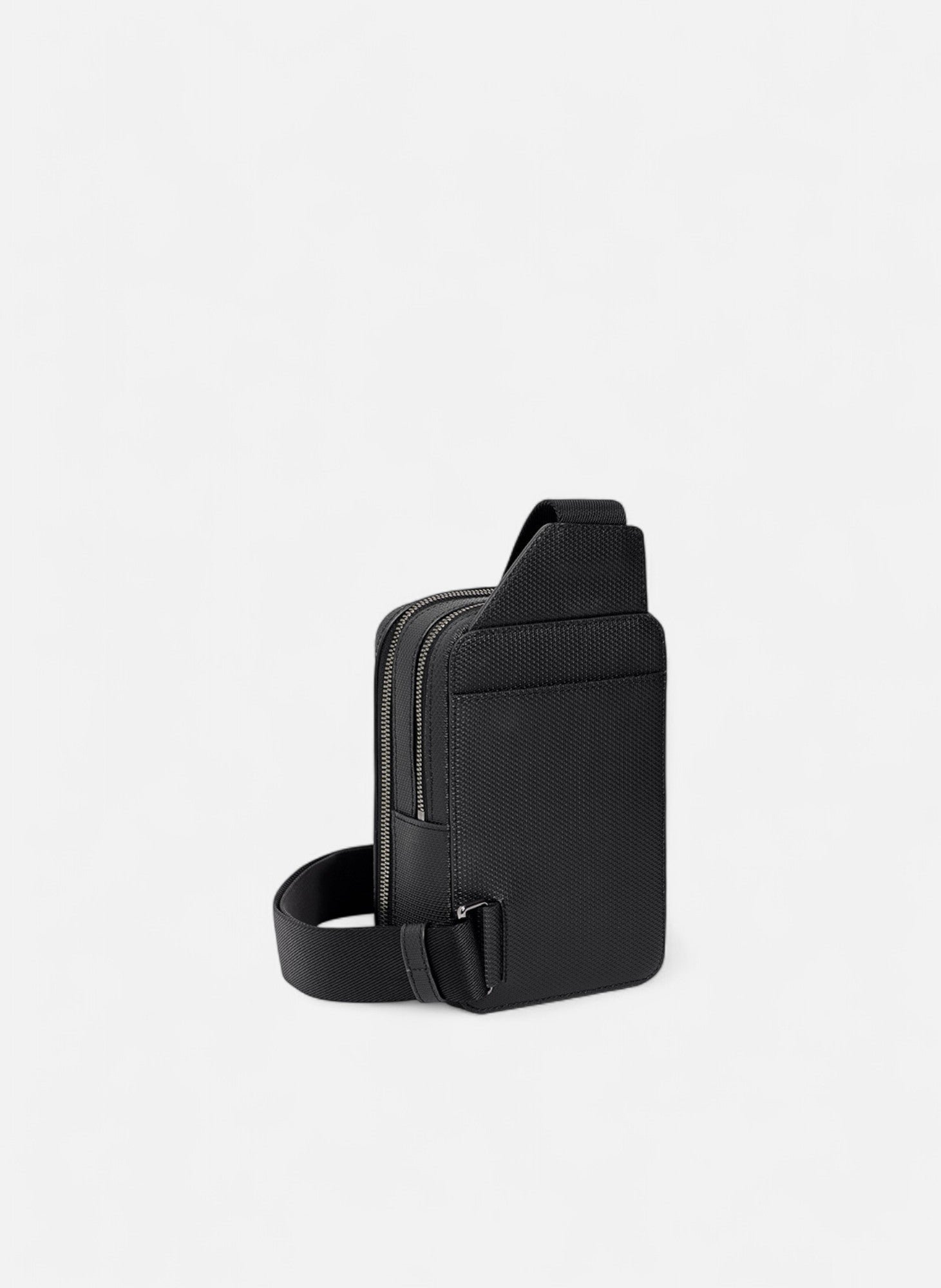 Sacoche sling emile en cuir grainé LE TANNEUR Noir