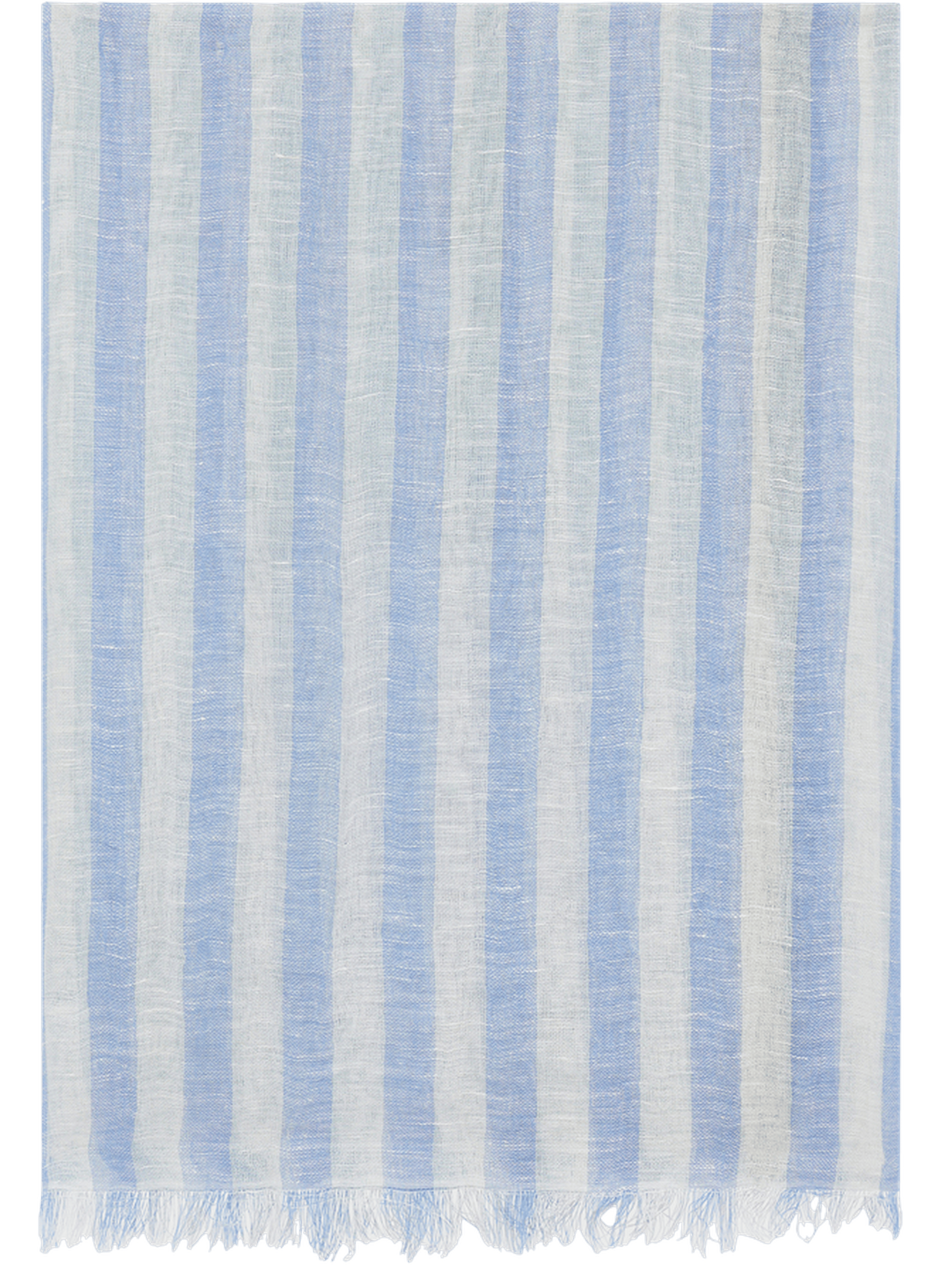 Etole rayée en coton et lin - dominique GERARD DAREL Bleu