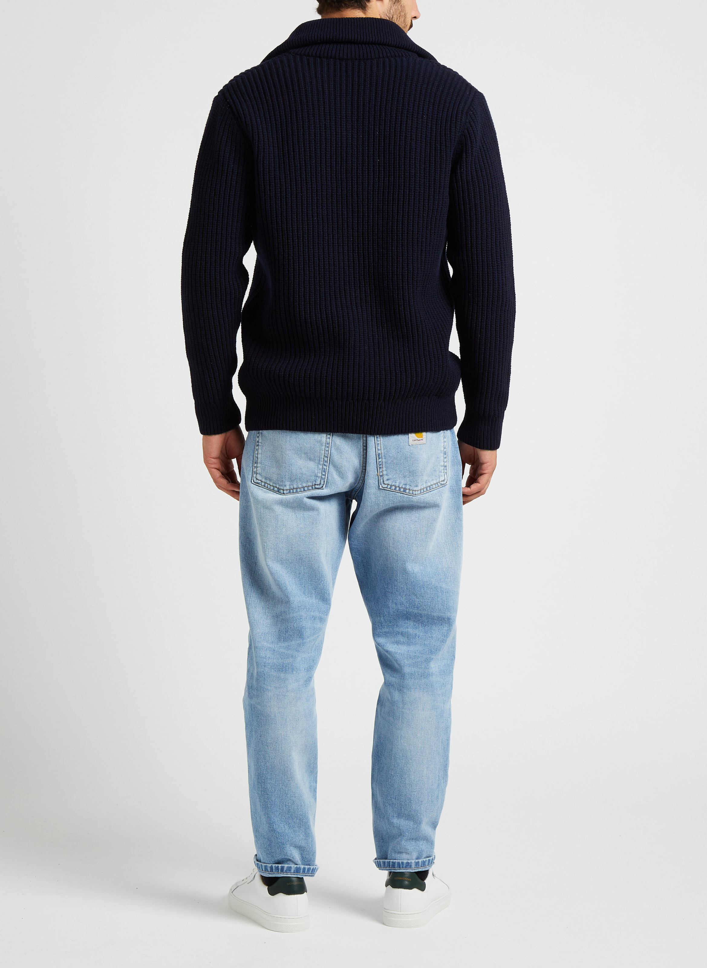 Pull col camionneur en laine mélangée heritage ARMOR-LUX Bleu