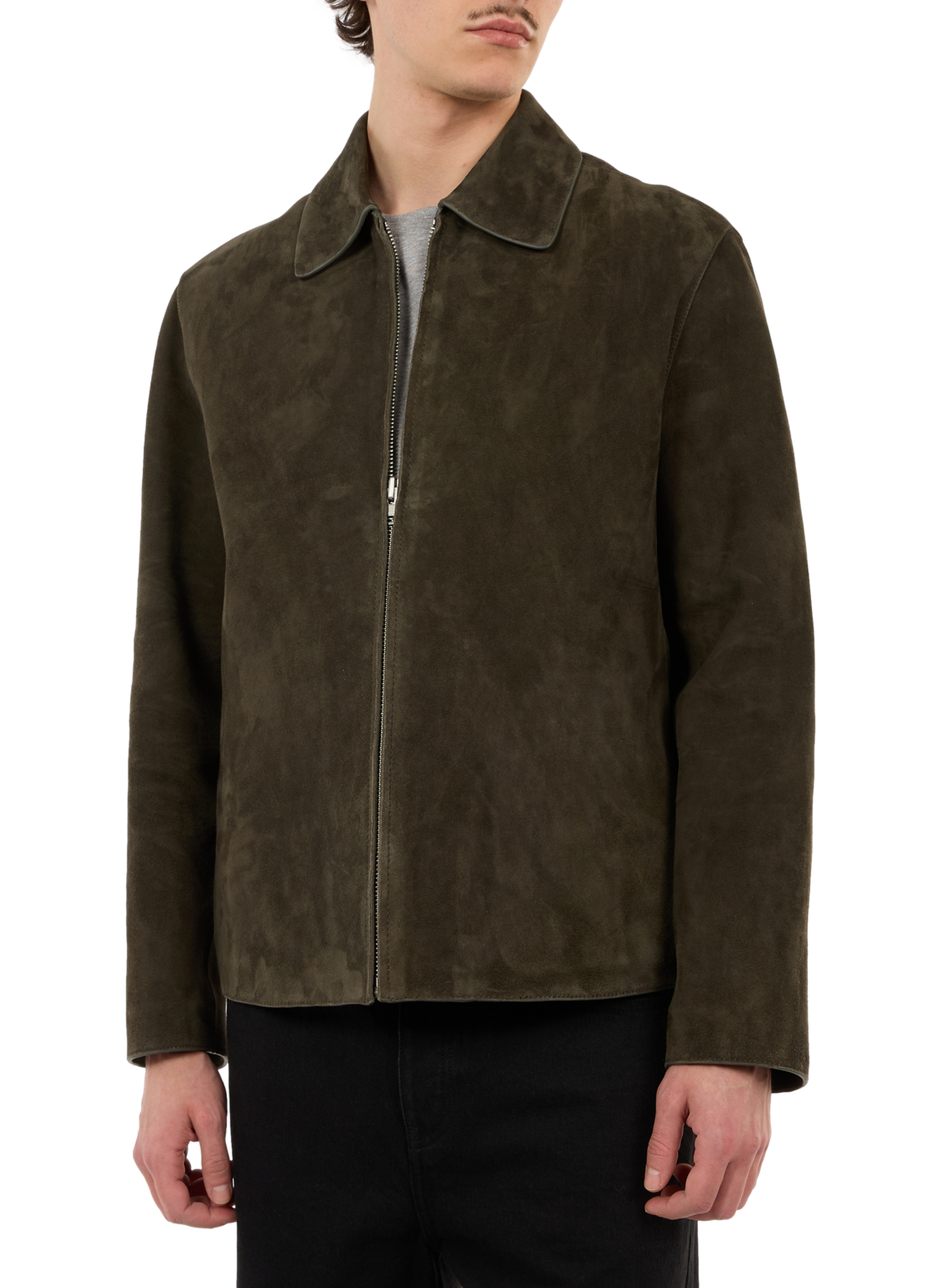 Berlu suede jacket SAISON 1865 Khaki