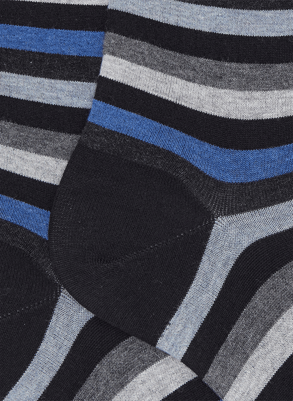 Mid-calf striped cotton blend socks DORÉ DORÉ Black