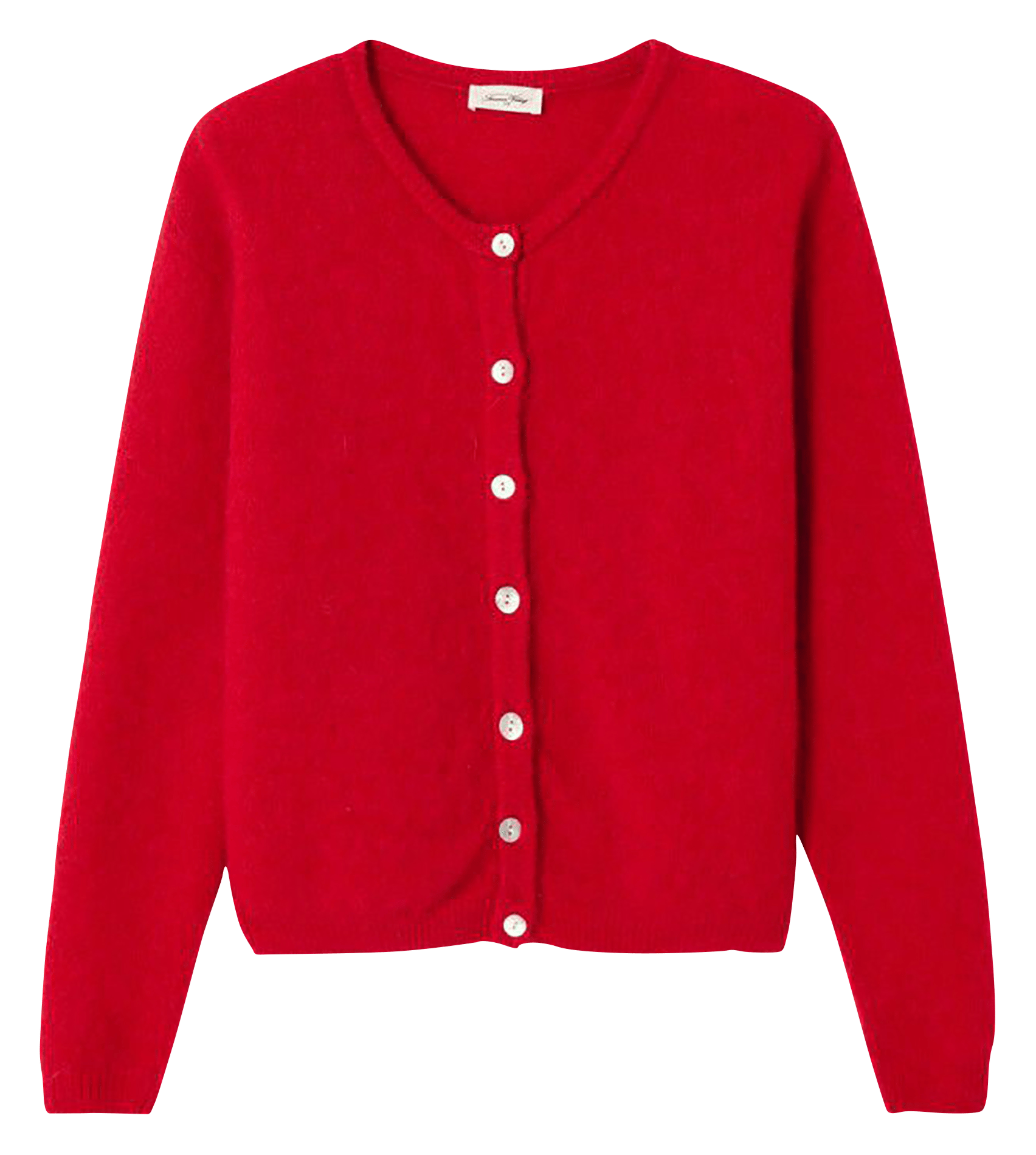 Gilet ample col rond en laine mélangée vitow AMERICAN VINTAGE Rouge