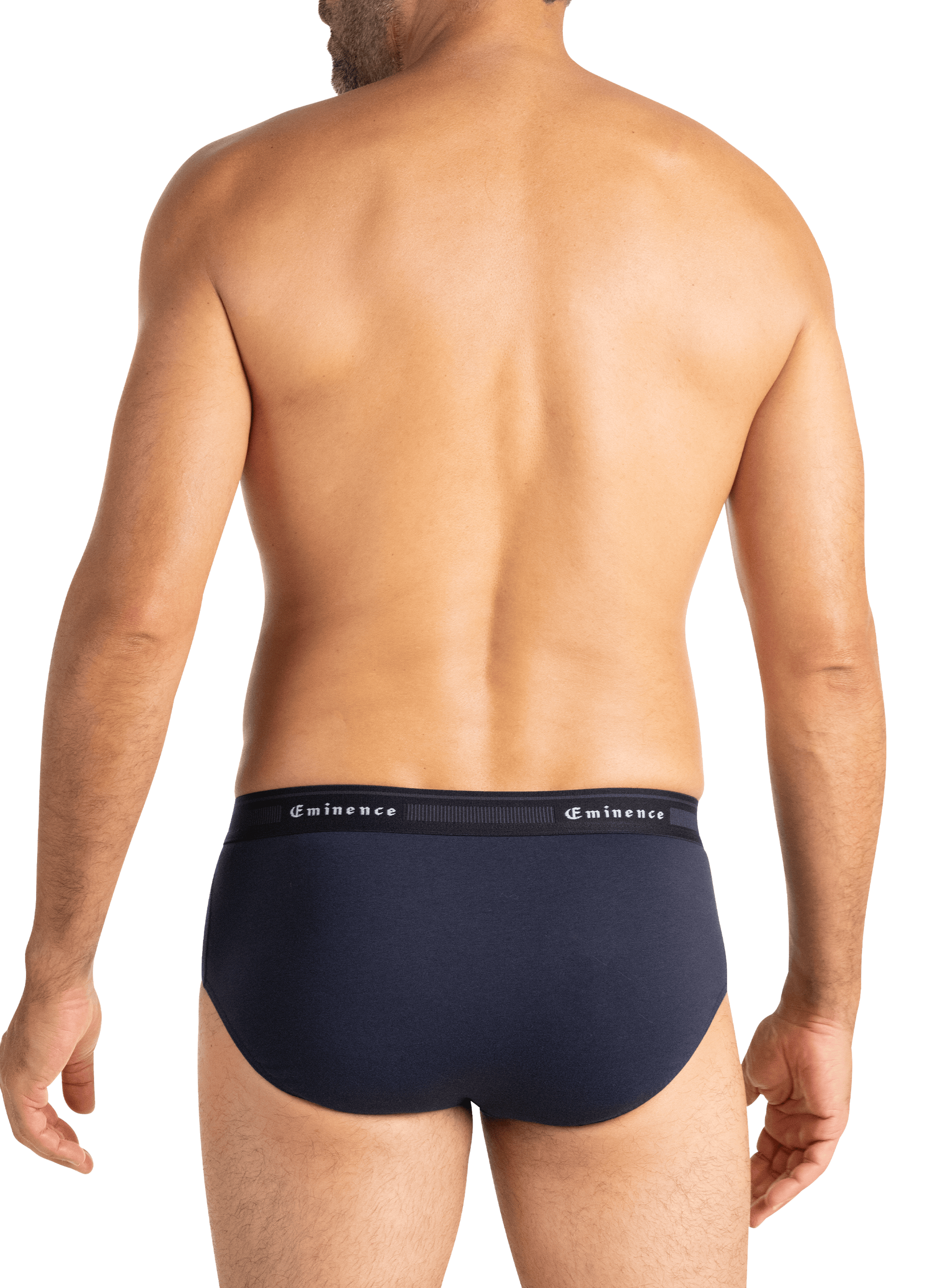 Lot de 3 slips unis en coton mélangé EMINENCE Multicolore