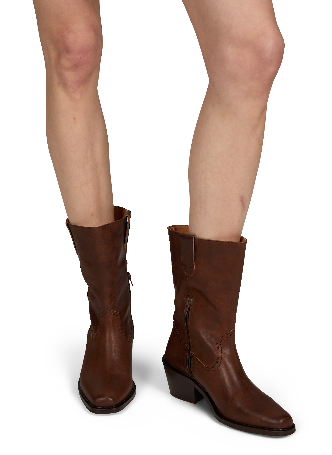 Bottes mi-hautes Féroce en cuir SAISON 1865 Marron