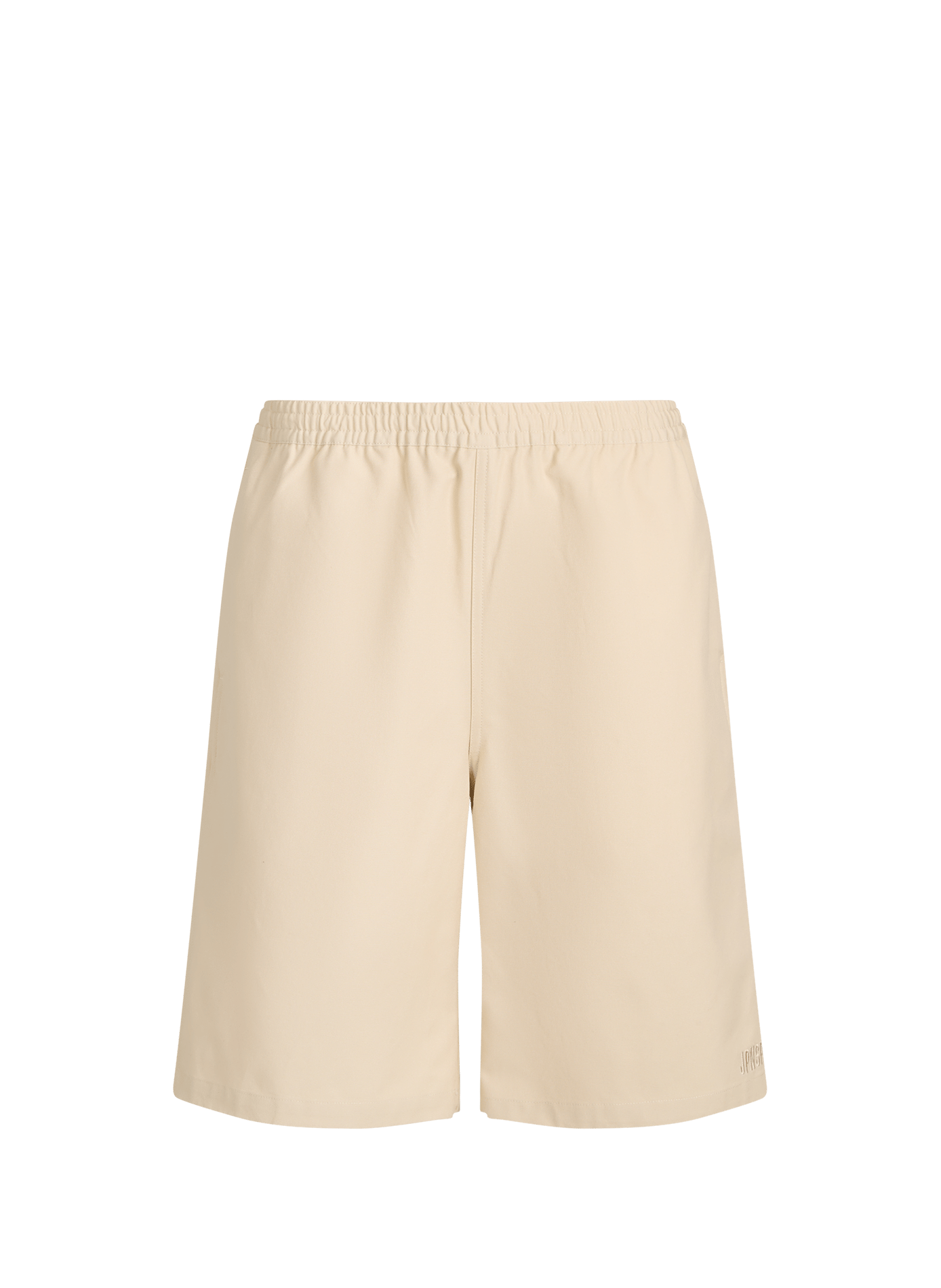 Wide-leg denim shorts TAION White