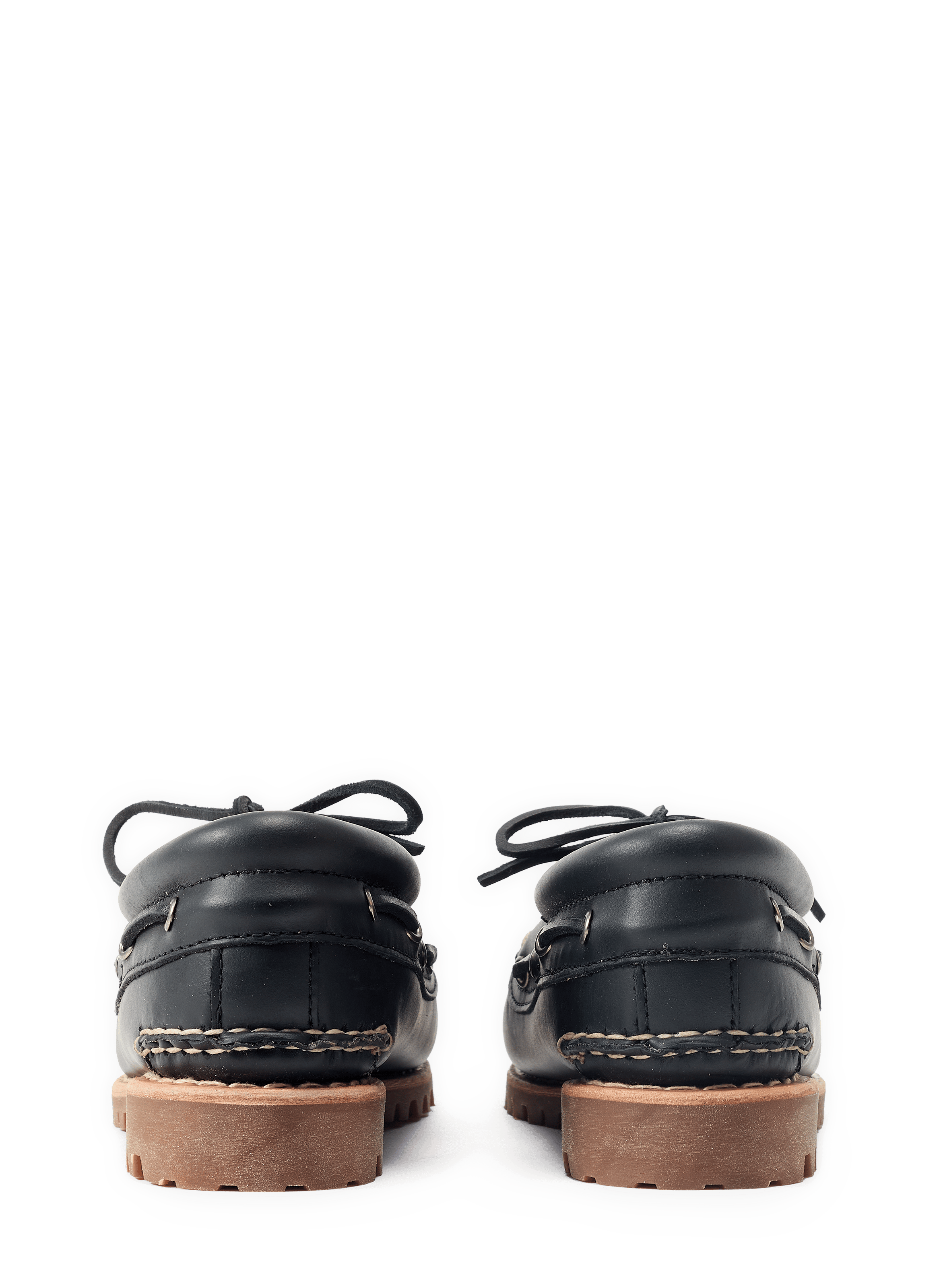 Serrated leather boat shoes TIMBERLAND Multicolour