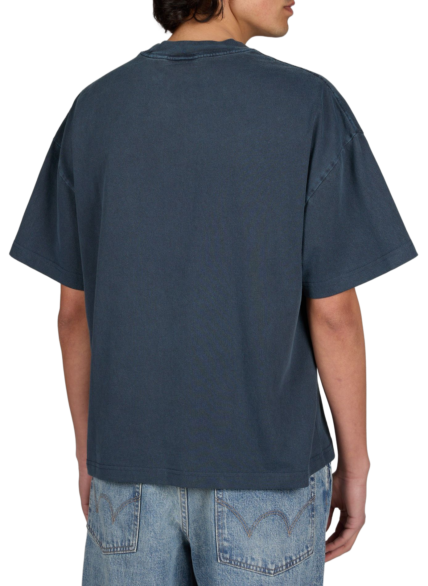 Cotton T-shirt with logo embroidery CARHARTT WIP Grey