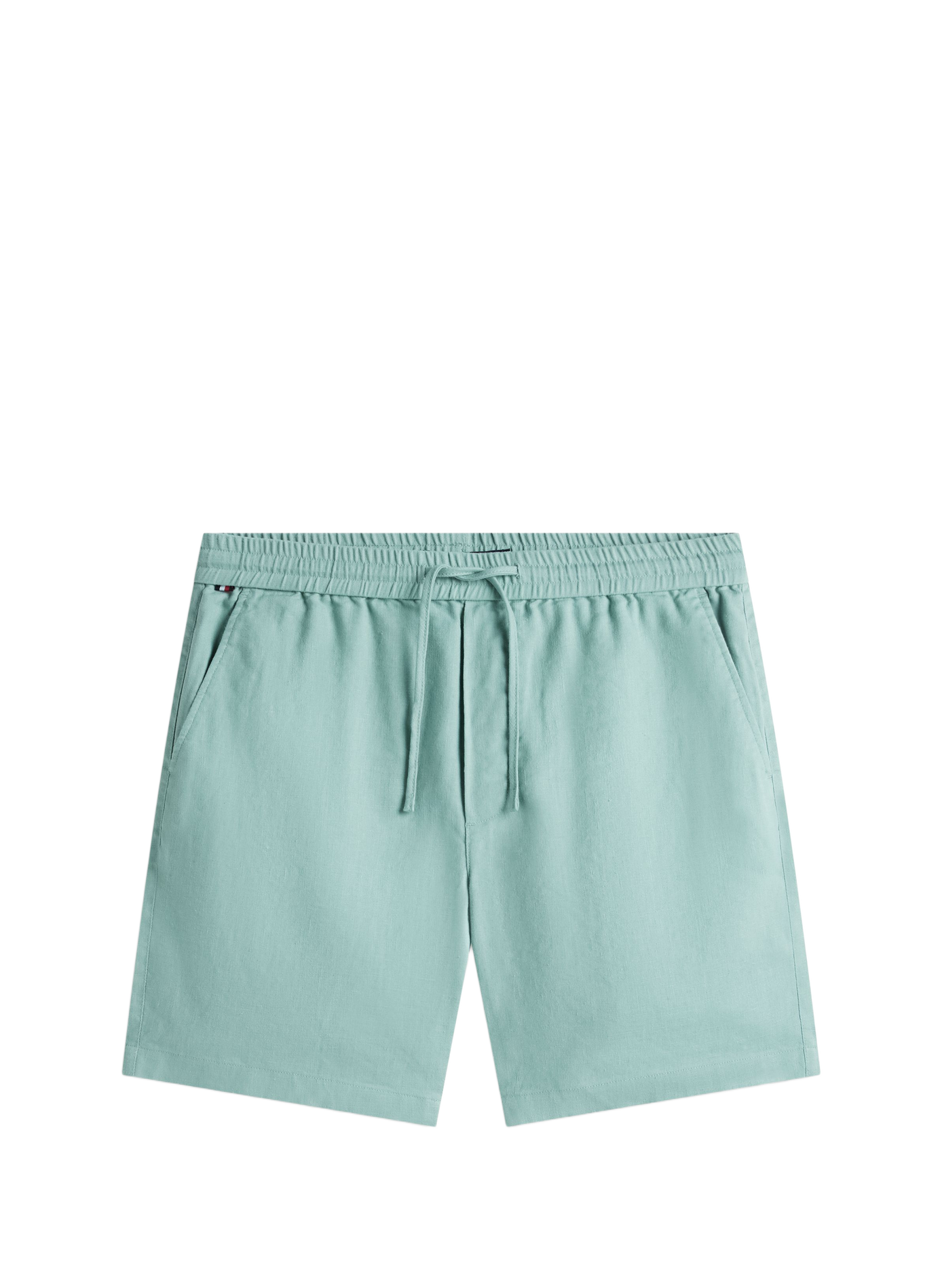 Short chino Dover in blended linen TOMMY HILFIGER Green