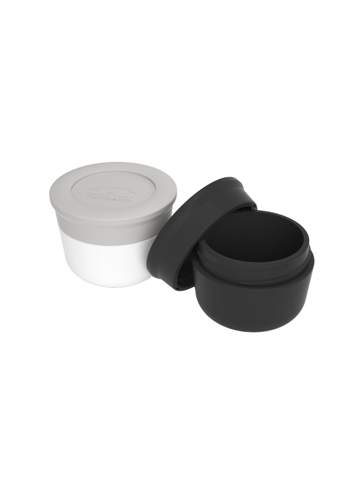 Lot de 2 récipients à sauce Templs 10 ml MONBENTO Noir