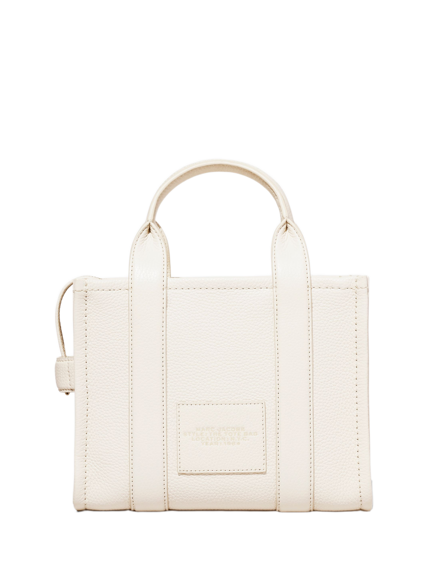 Handtas The Leather Small Tote Bag MARC JACOBS Zilver