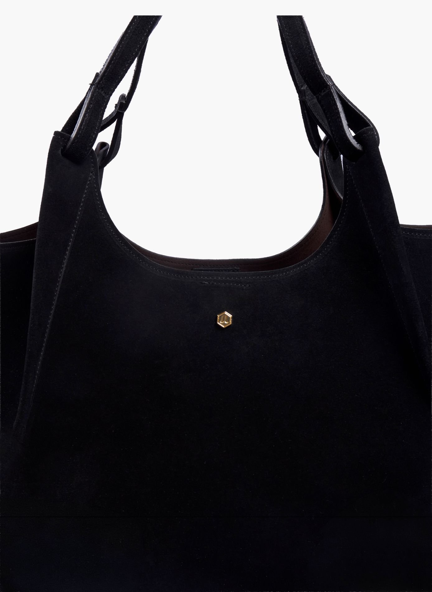 Sac cabas sybil cuir daim JULES & JENN Noir