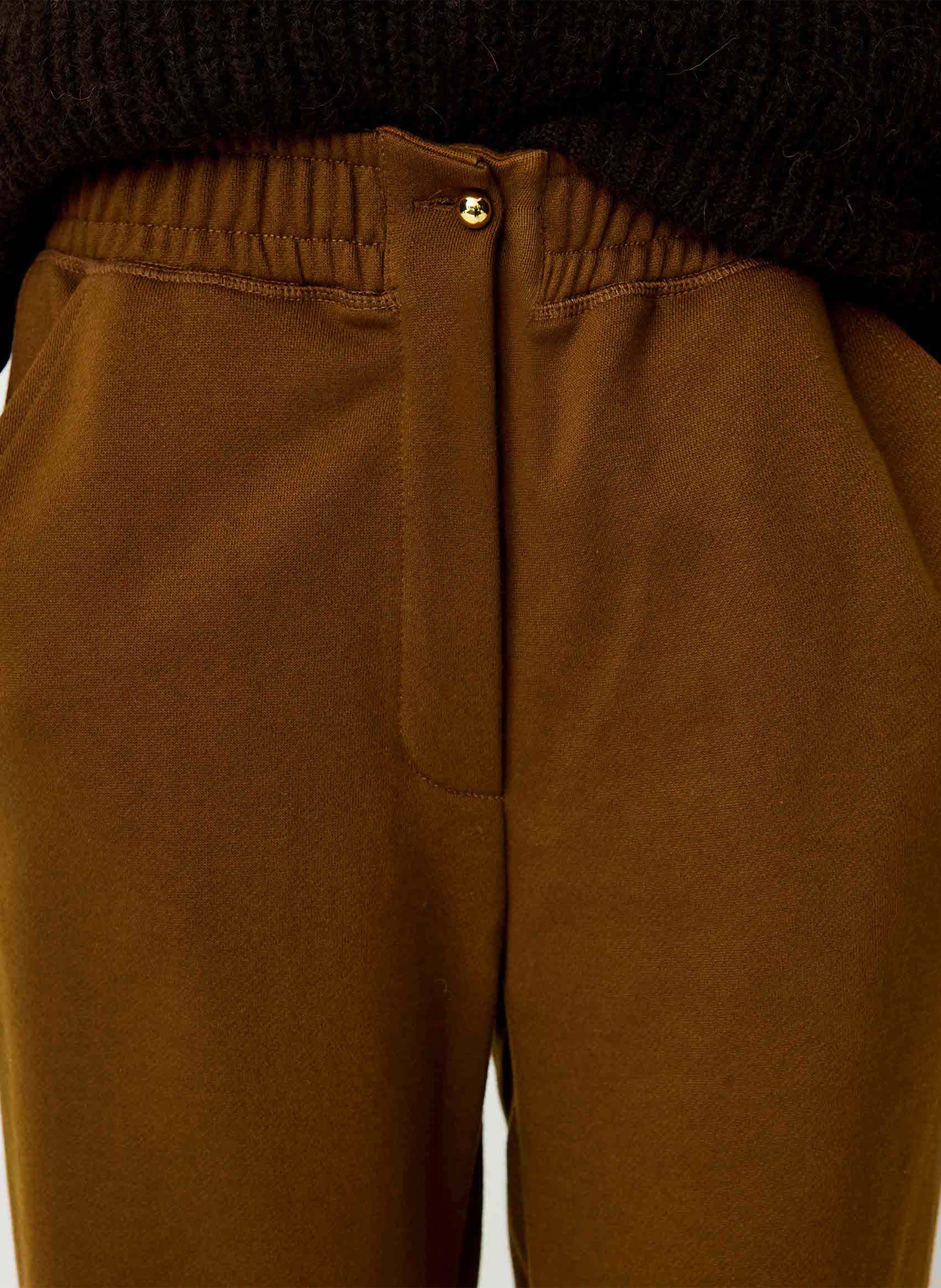 Jogging ample taille haute breakin SESSUN Marron