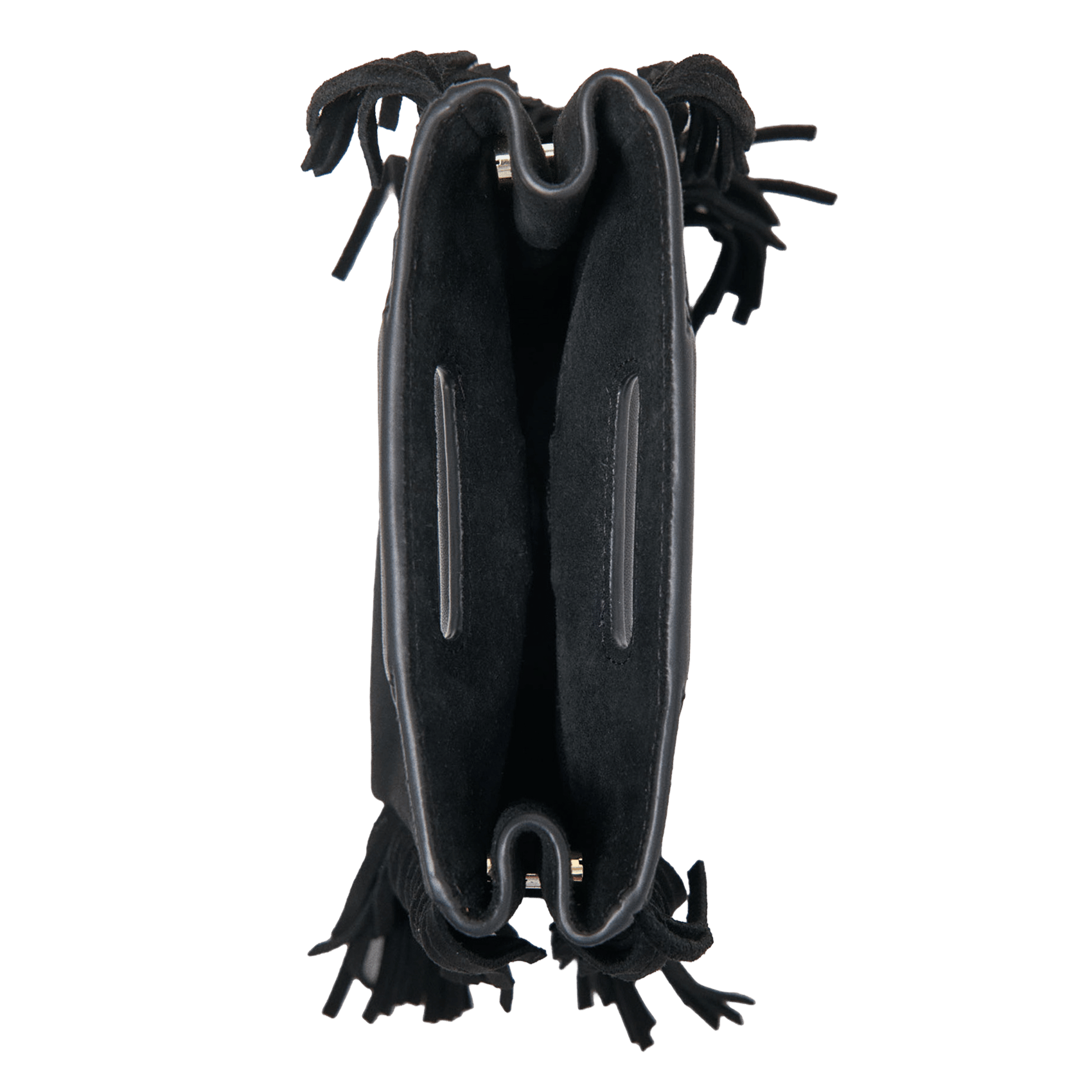 Sac bandoulière en cuir m mini MAJE Noir