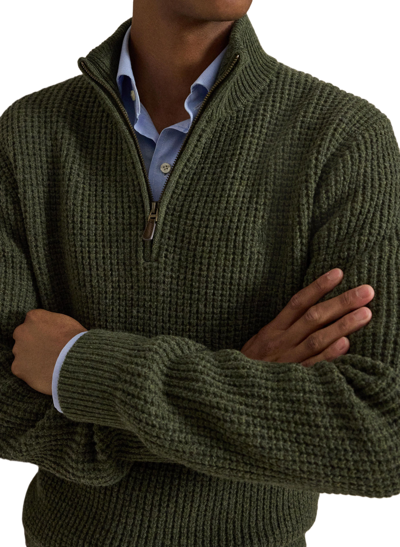 Trui met polokraag van gemengde wol POLO RALPH LAUREN Groen