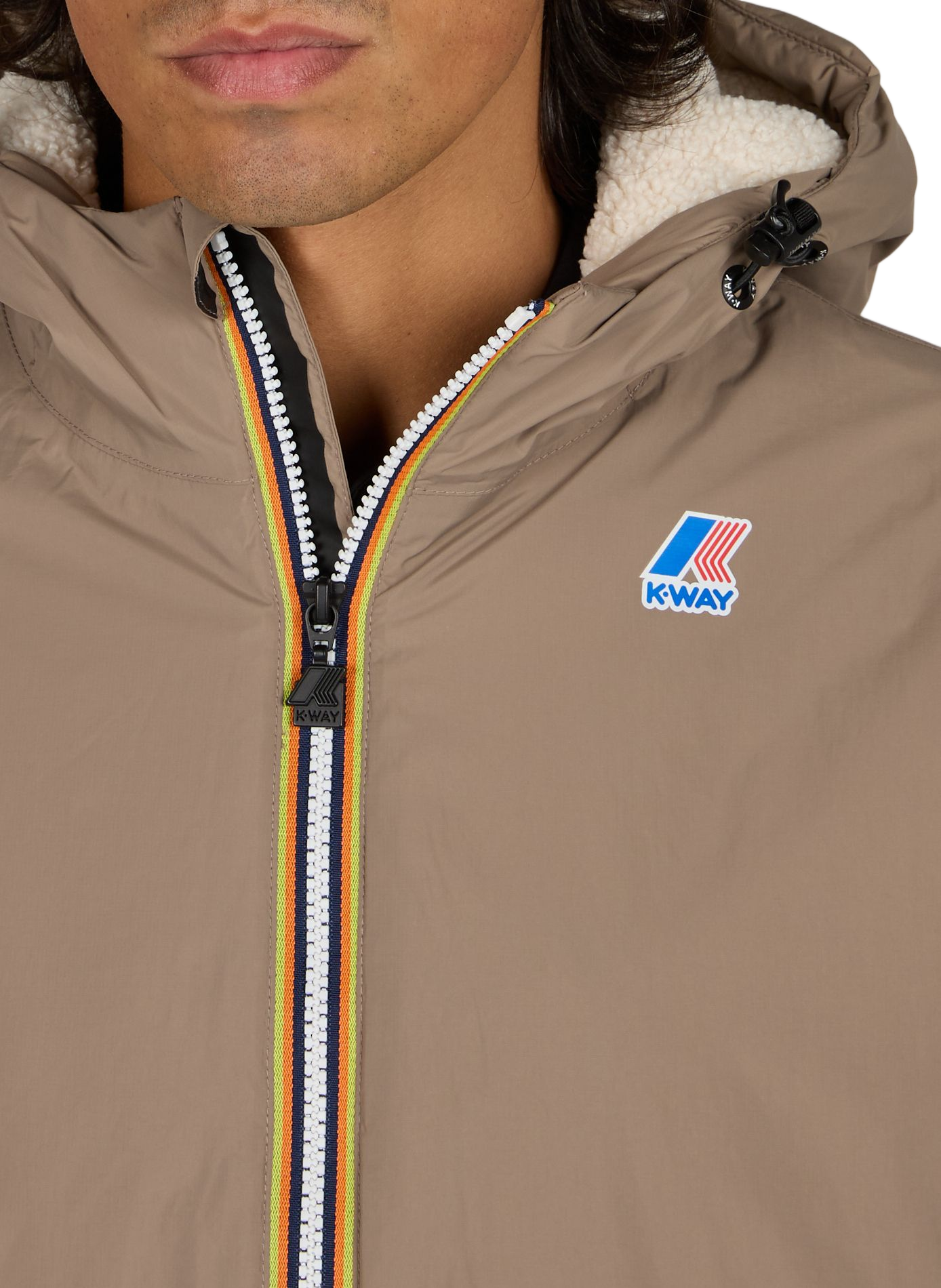 Jacket The Real Claude K-WAY Beige