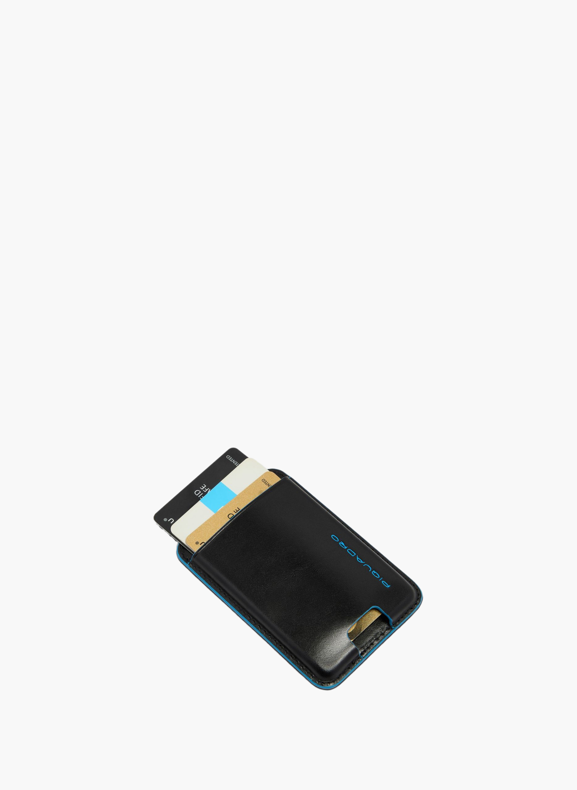 Porte-cartes de crédit magsafe® personnalisable PIQUADRO Noir