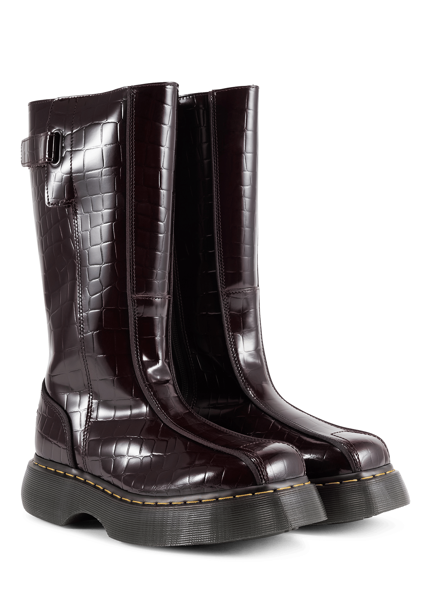 Buzz leather boots DR. MARTENS Red