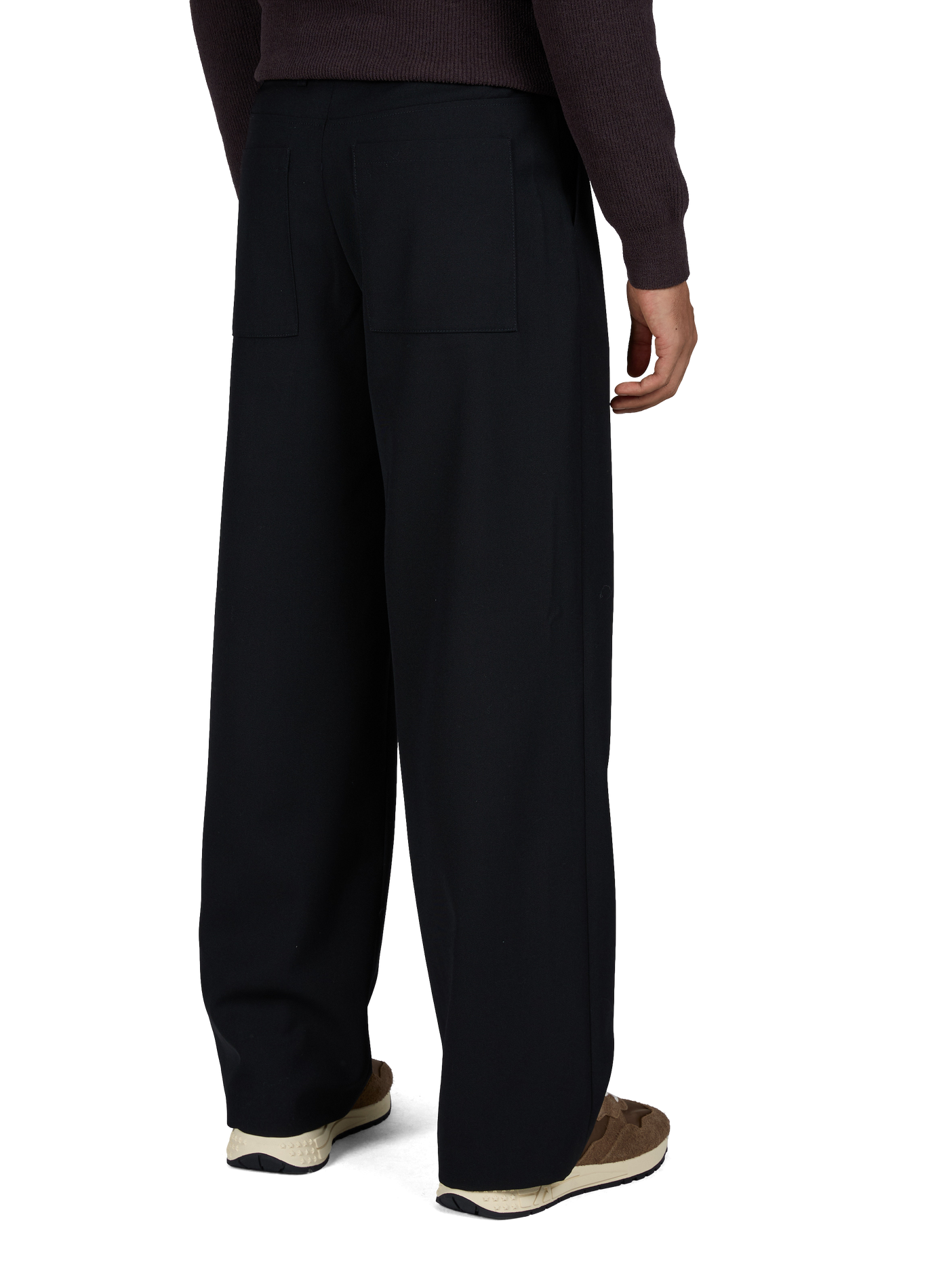 Einfarbige Camden-Bundfaltenhose | Schwarz WON HUNDRED Herren