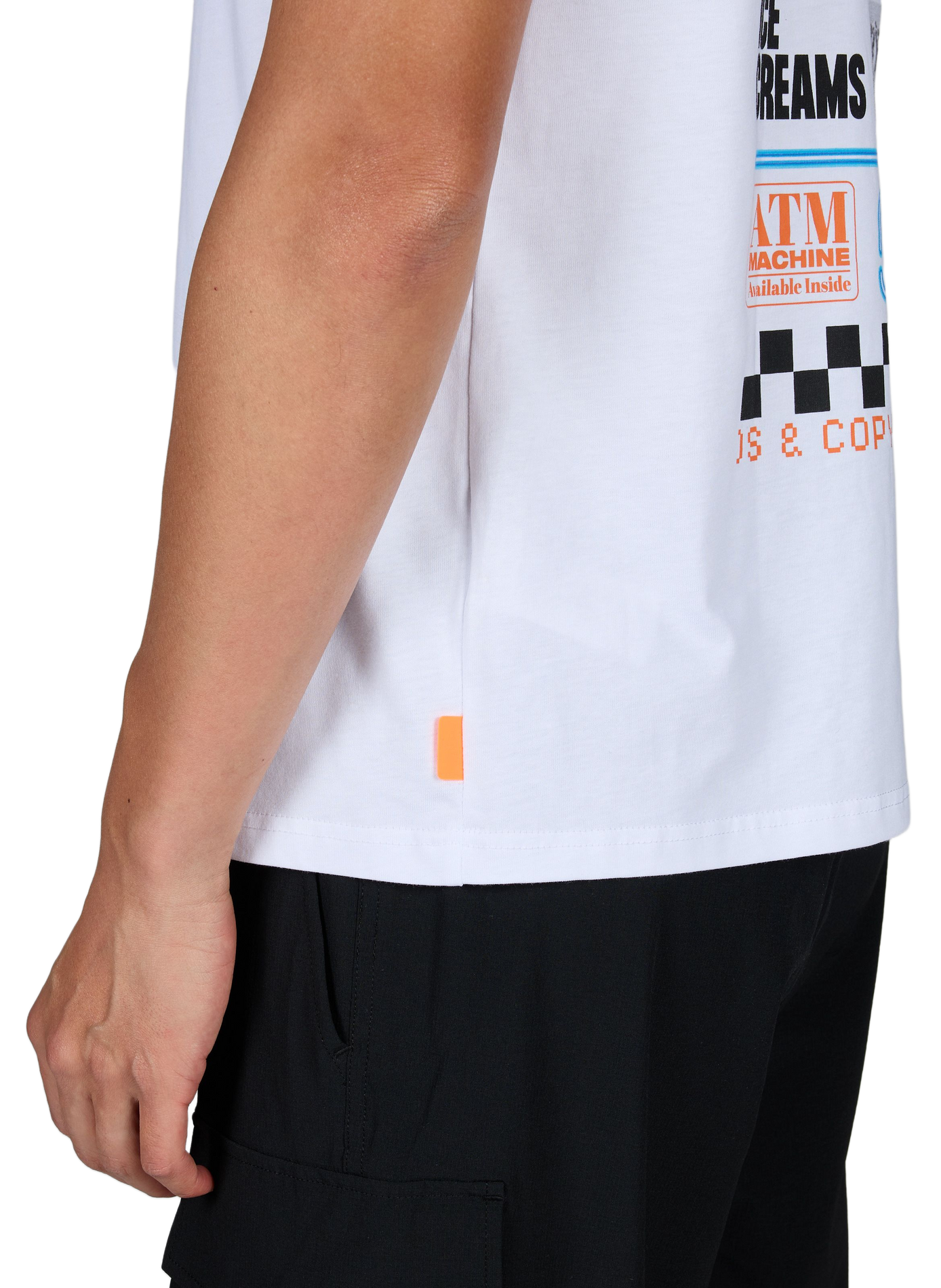 Gerader Baumwoll-T-Shirt GERTRUDE Weiss