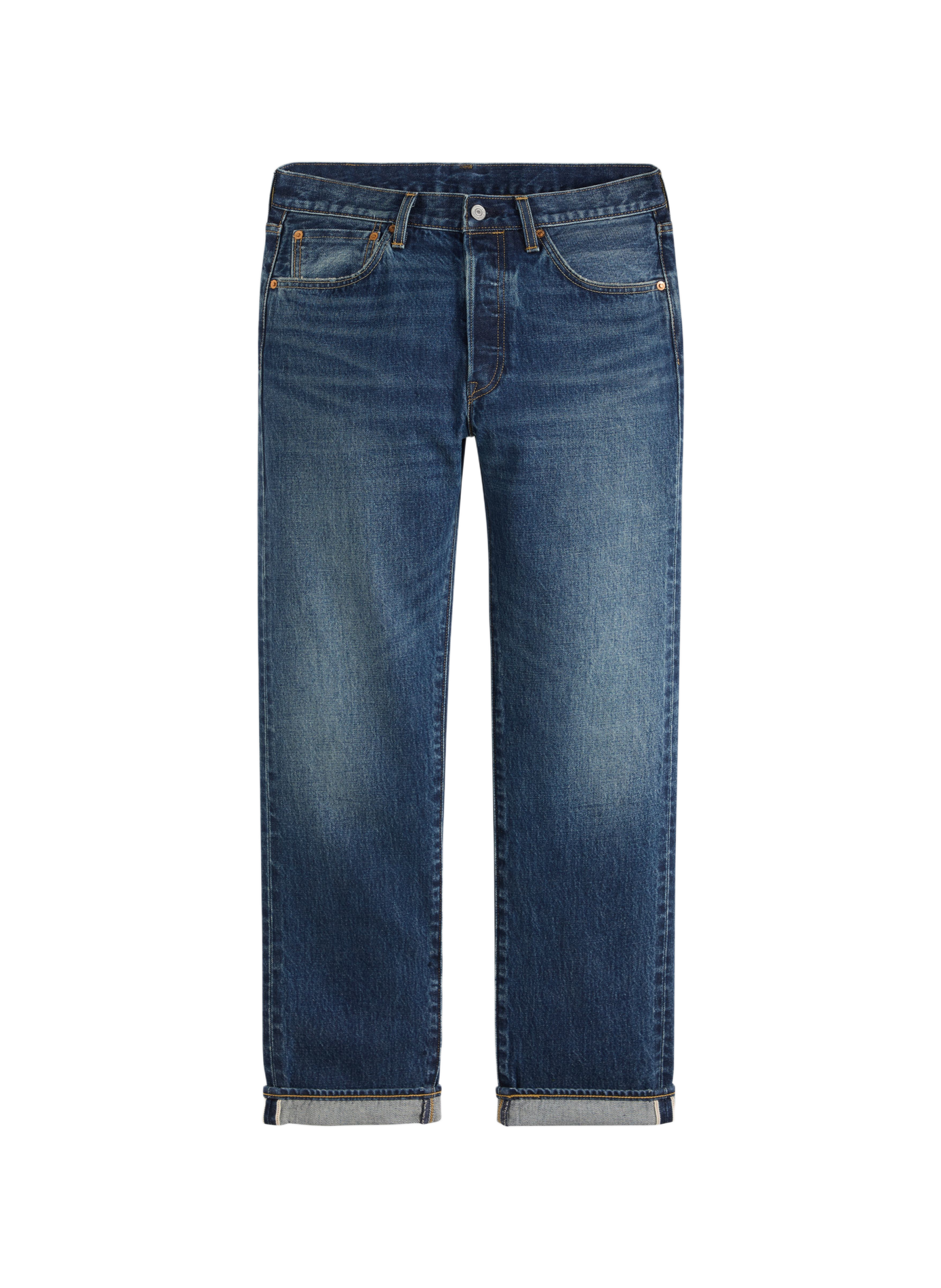 Straight cotton jeans LEVI'S Blue