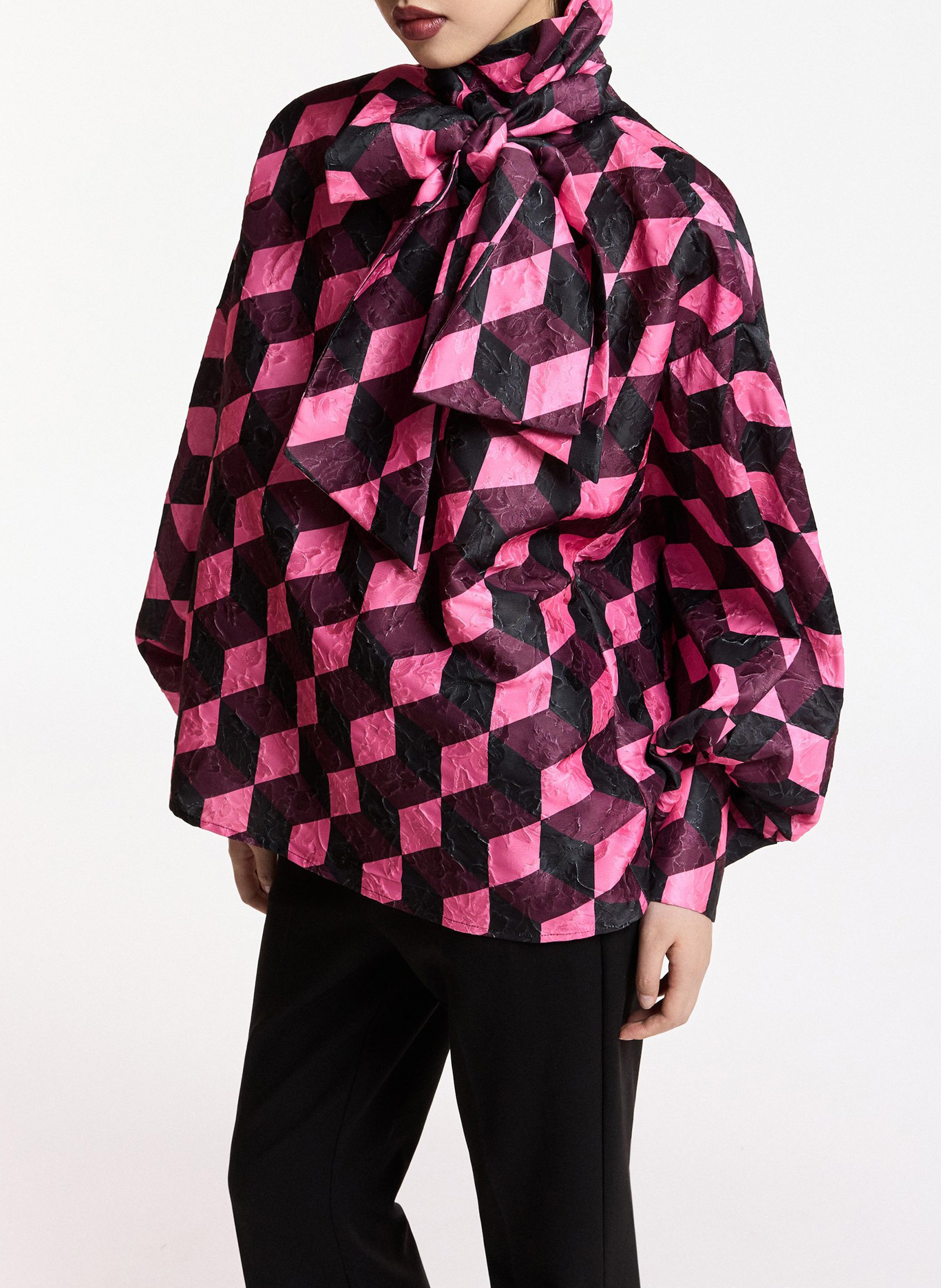 Blouse ample imprimée komo ESSENTIEL ANTWERP Rose