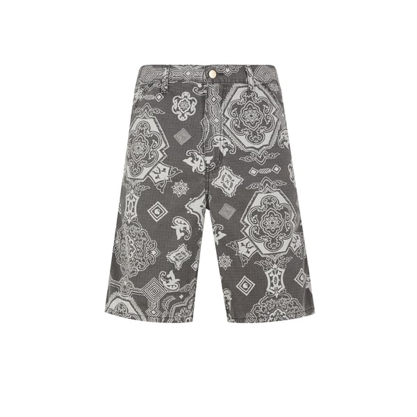 Short imprimé jacquard