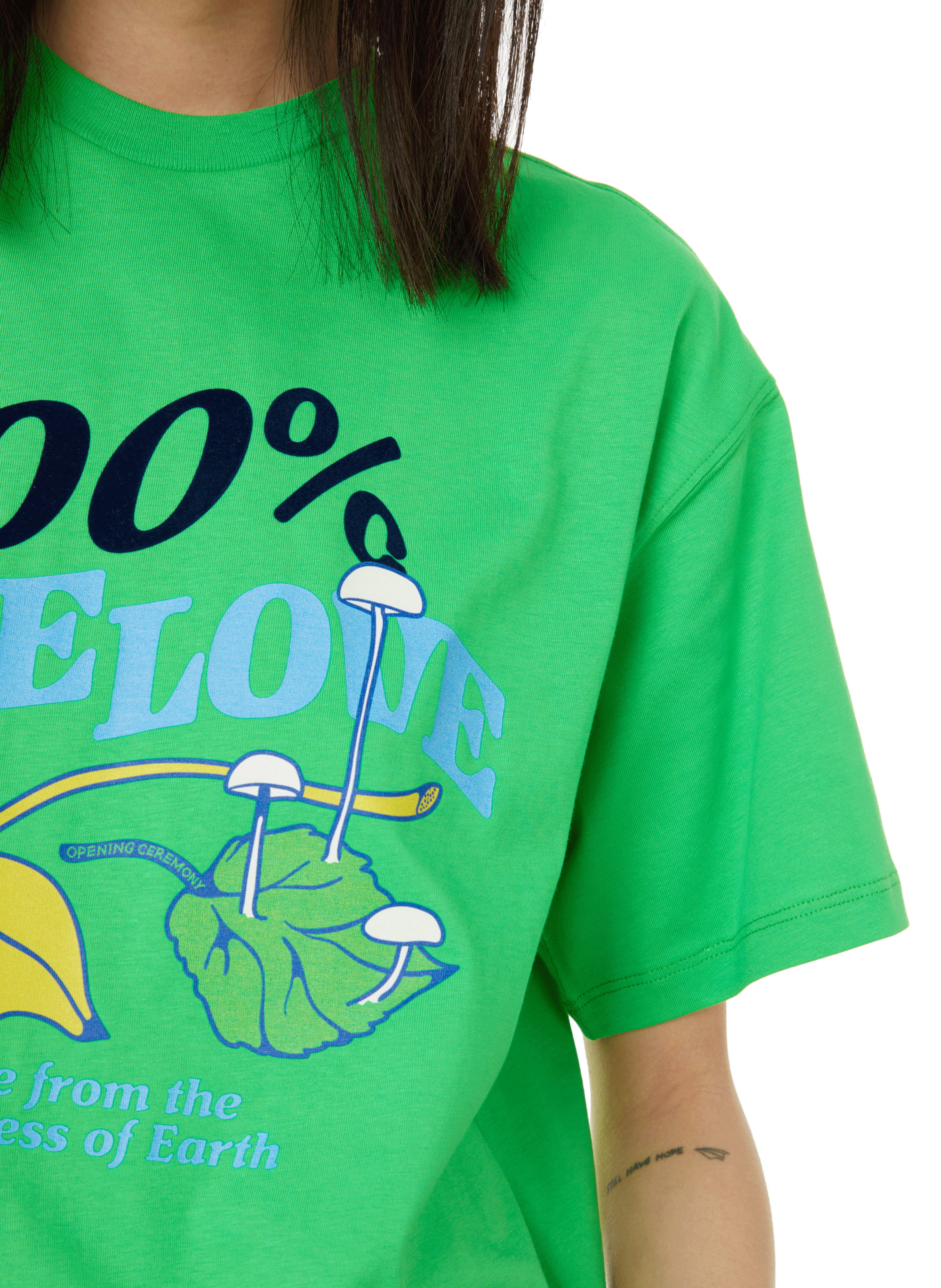 T-shirt en coton OPENING CEREMONY Vert