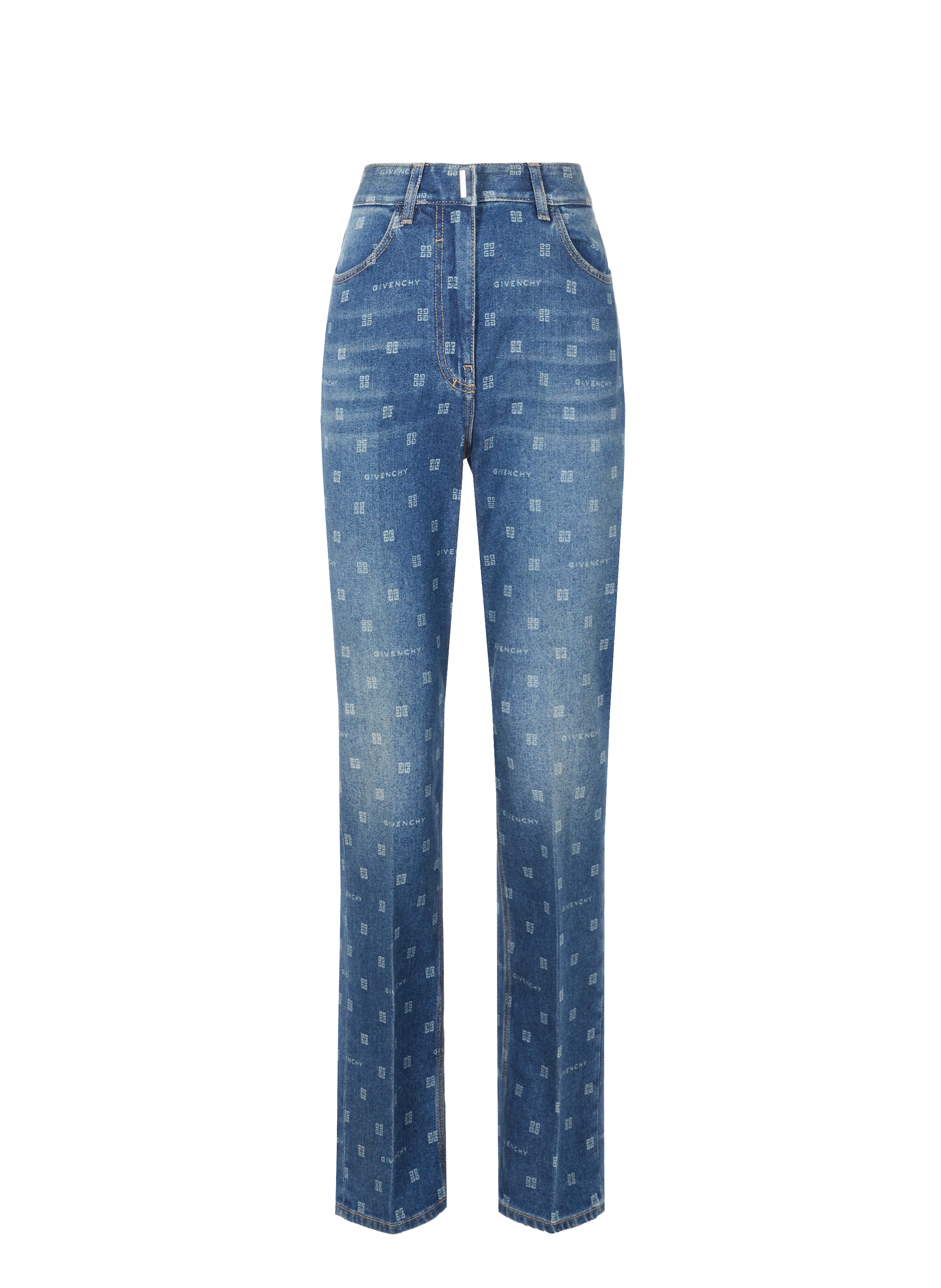 Jean droit en coton denim
