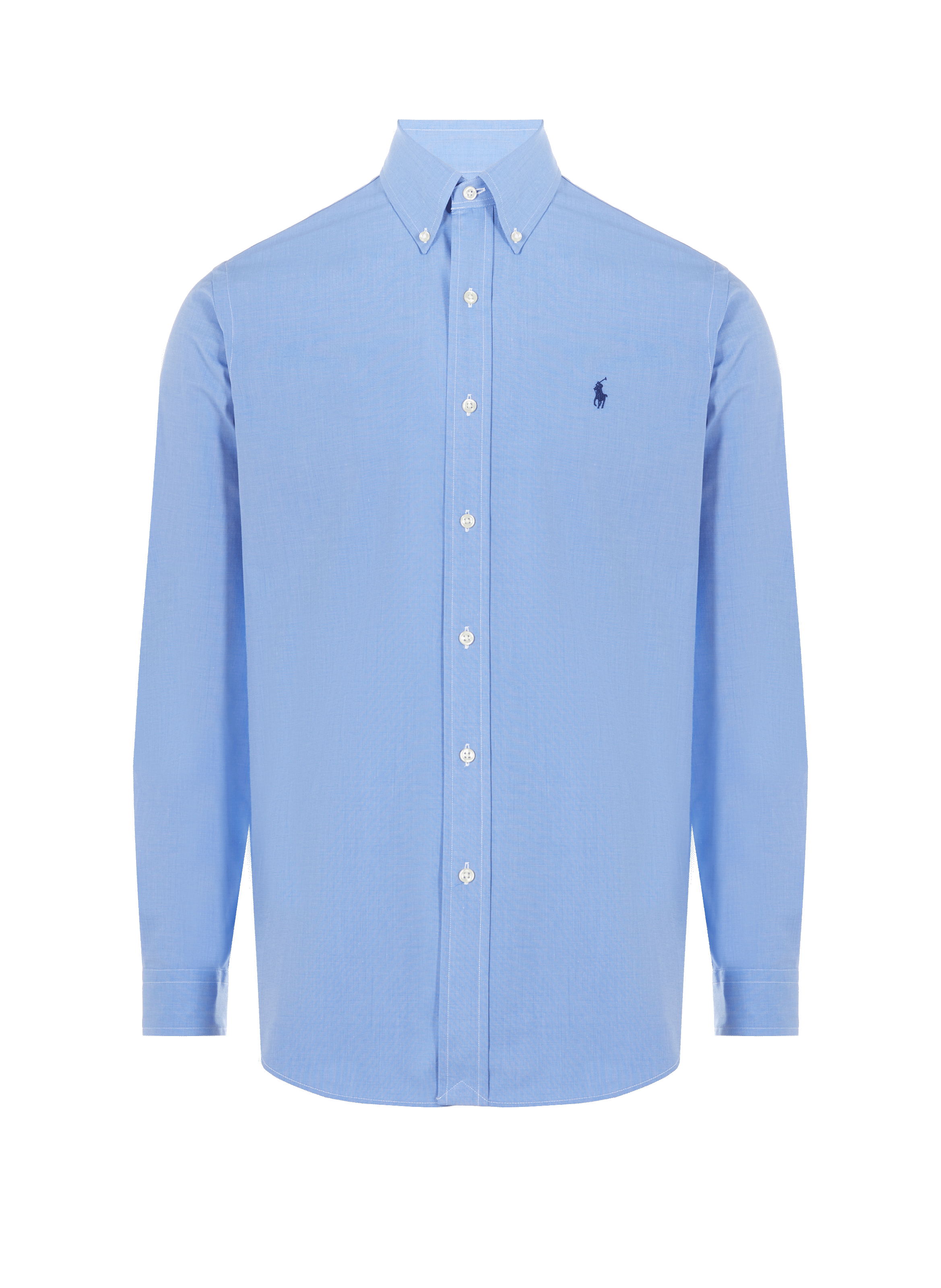 POLO RALPH LAUREN Straight stretch cotton shirt Blue