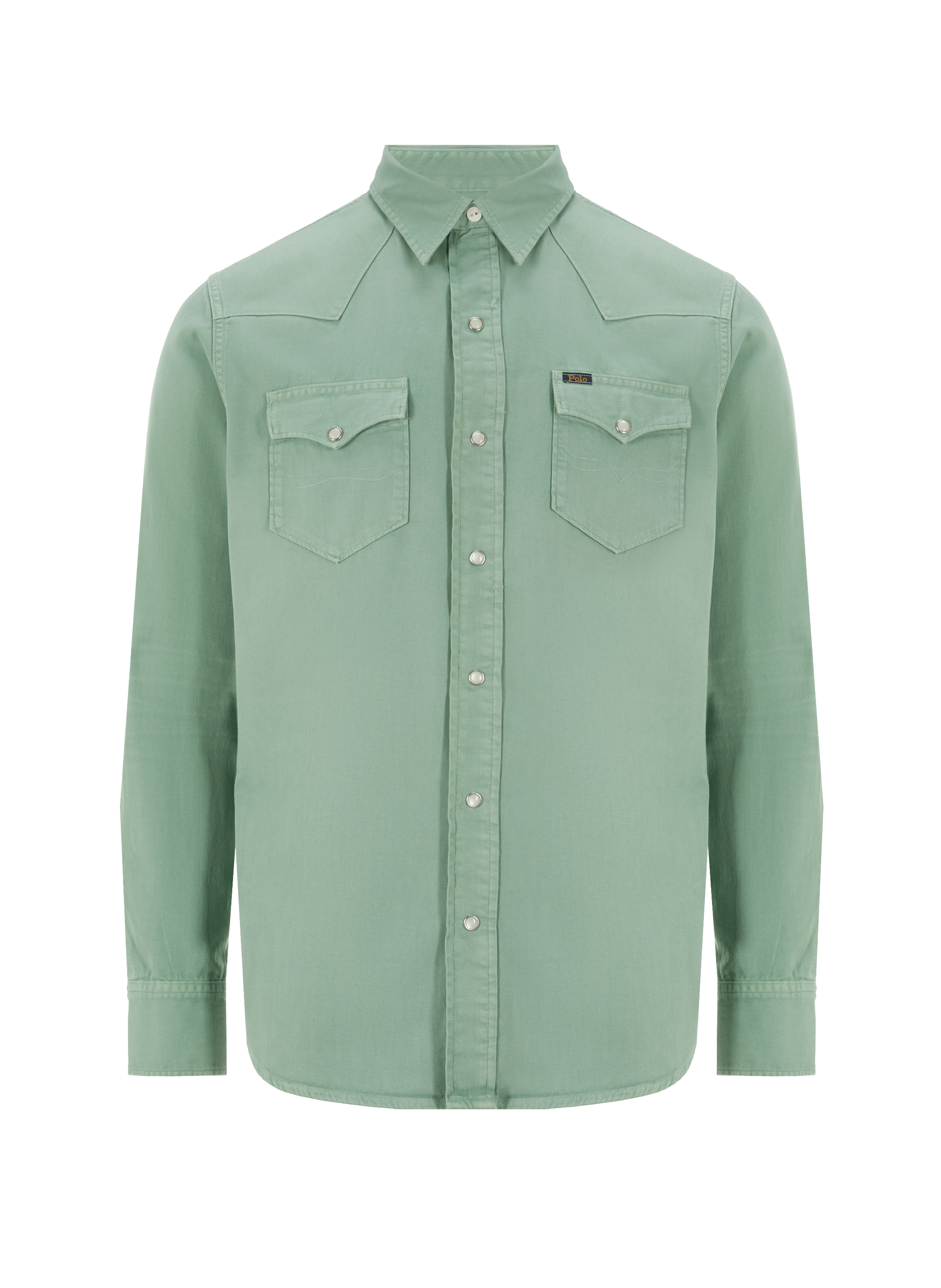 Chemise aspect denim