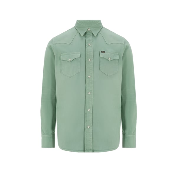 Chemise aspect denim