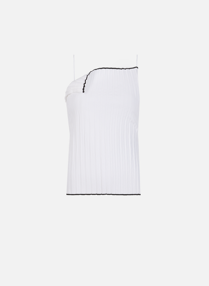 JACQUEMUS Pleated Knit Top