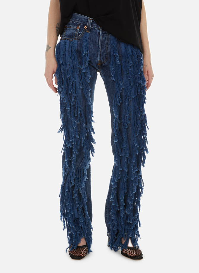 Fringed jeans JEANNE FRIOT