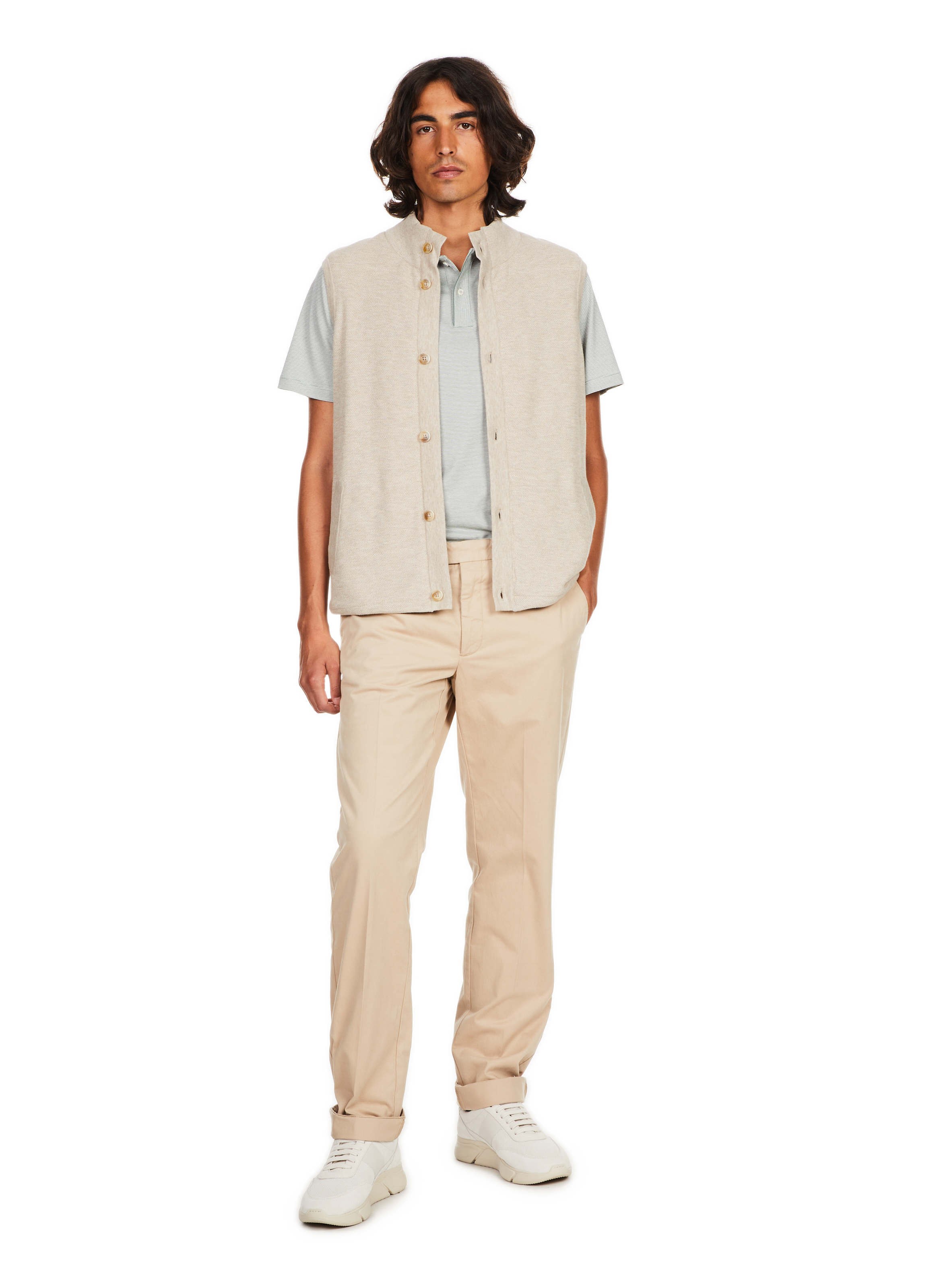 Pantalon chino en coton  HACKETT Beige