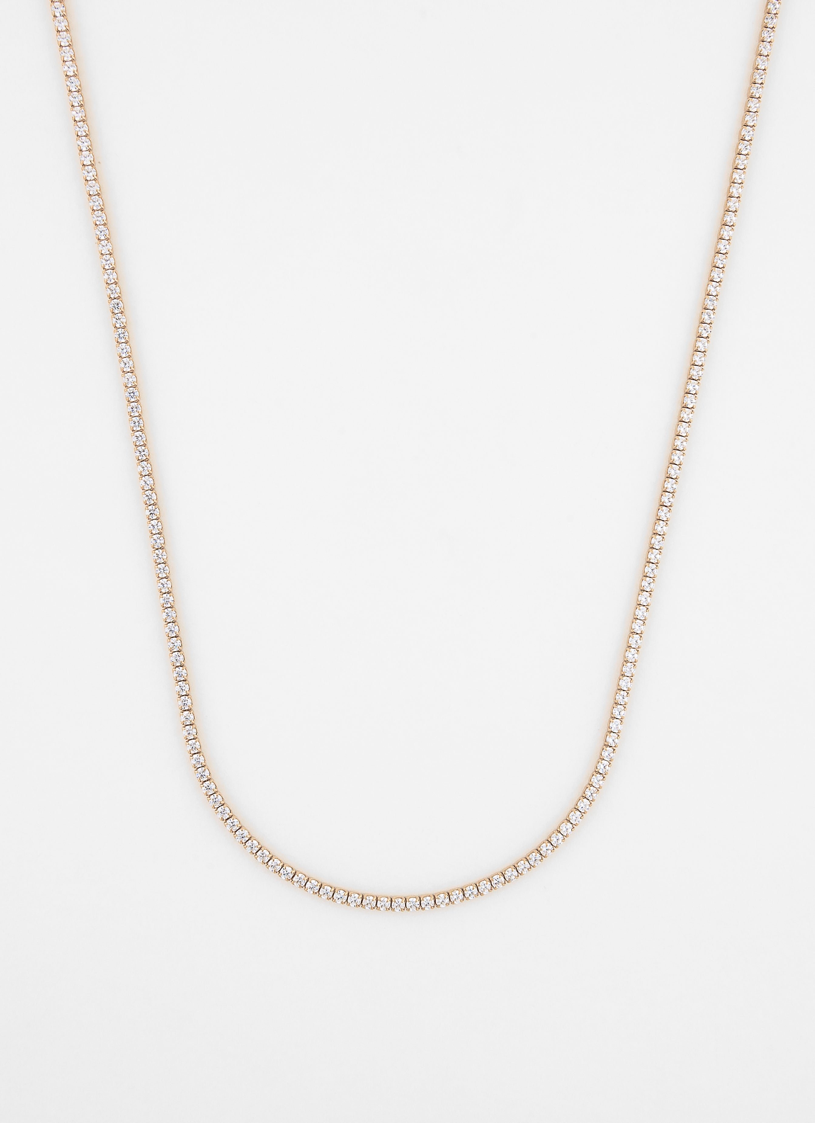 Collier river argent 925 plaqué or ANNA SOTTILOTTA Doré