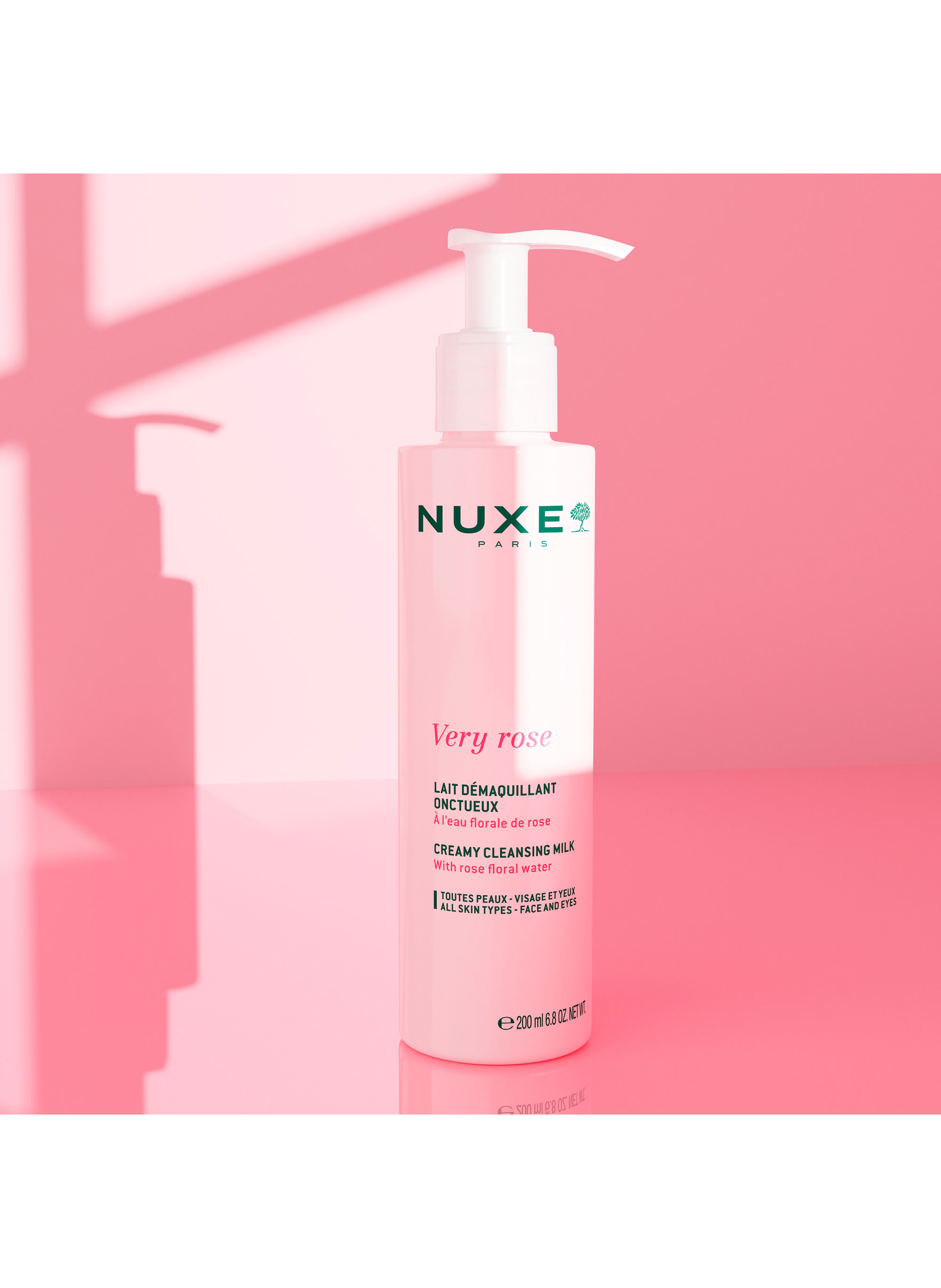 Lait démaquillant onctueux Very Rose NUXE No color