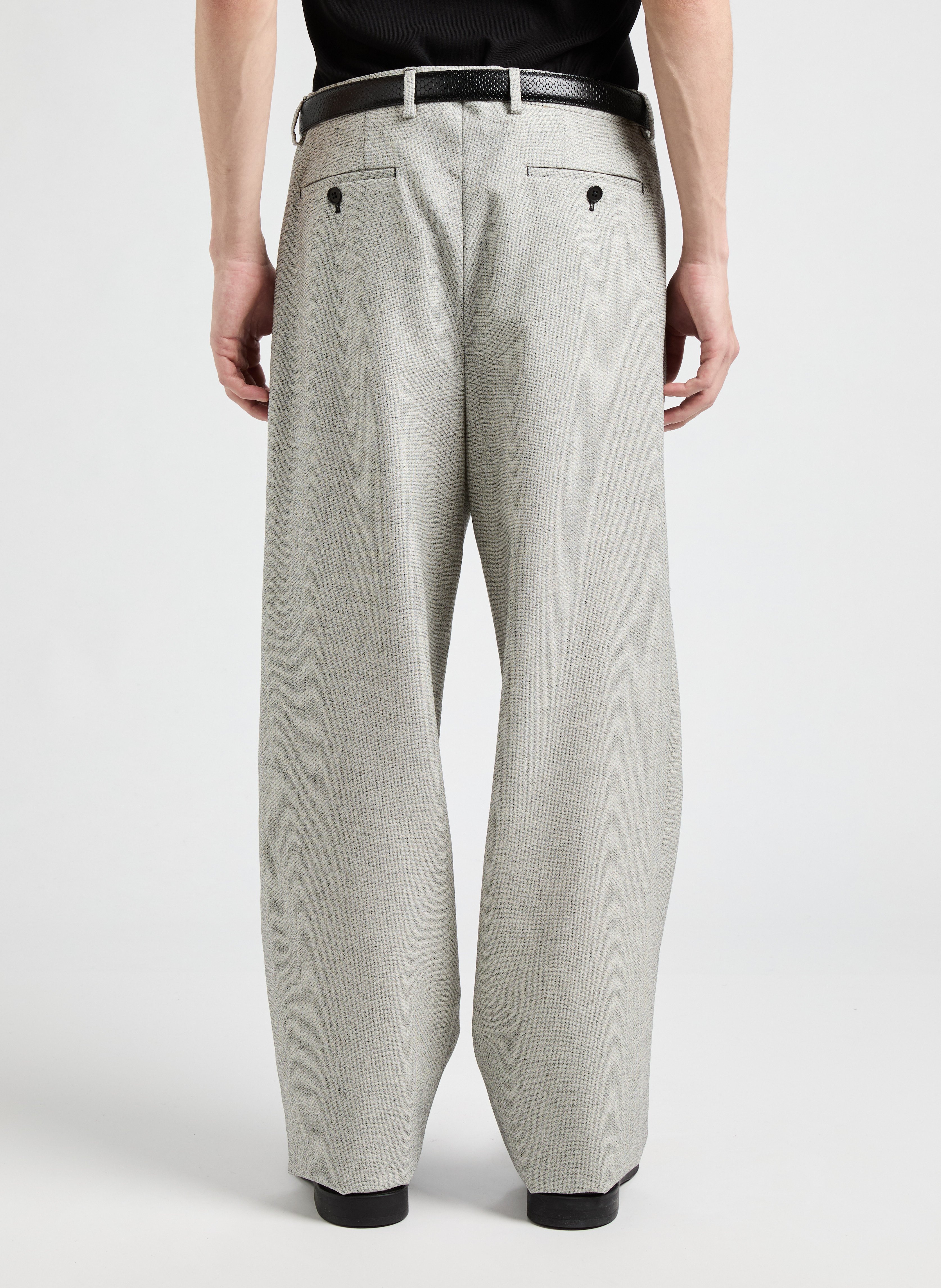 Straight wool trousers SAISON 1865 Beige