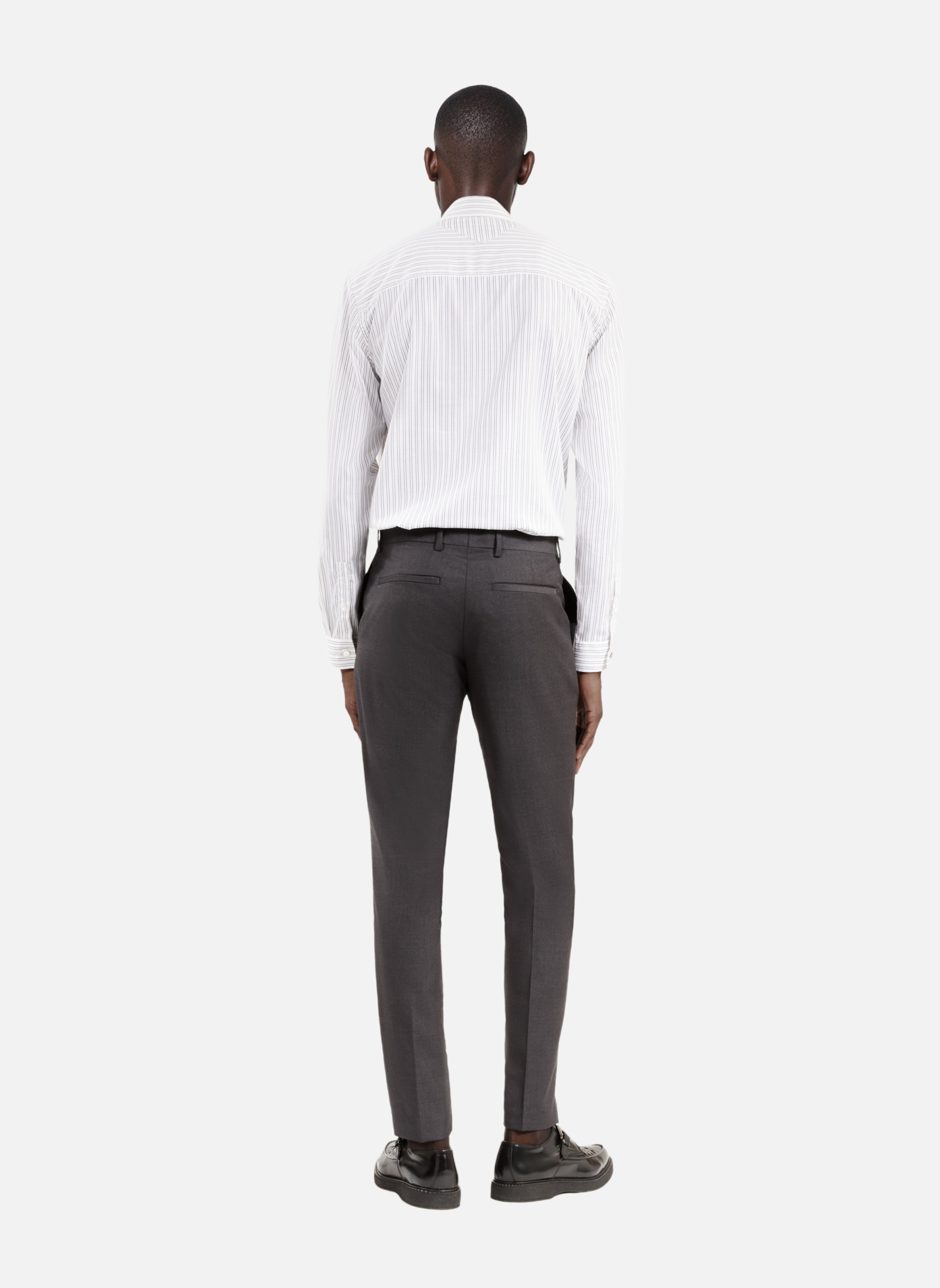 Pantalon de costume en laine coupe ajustée THE KOOPLES Gris