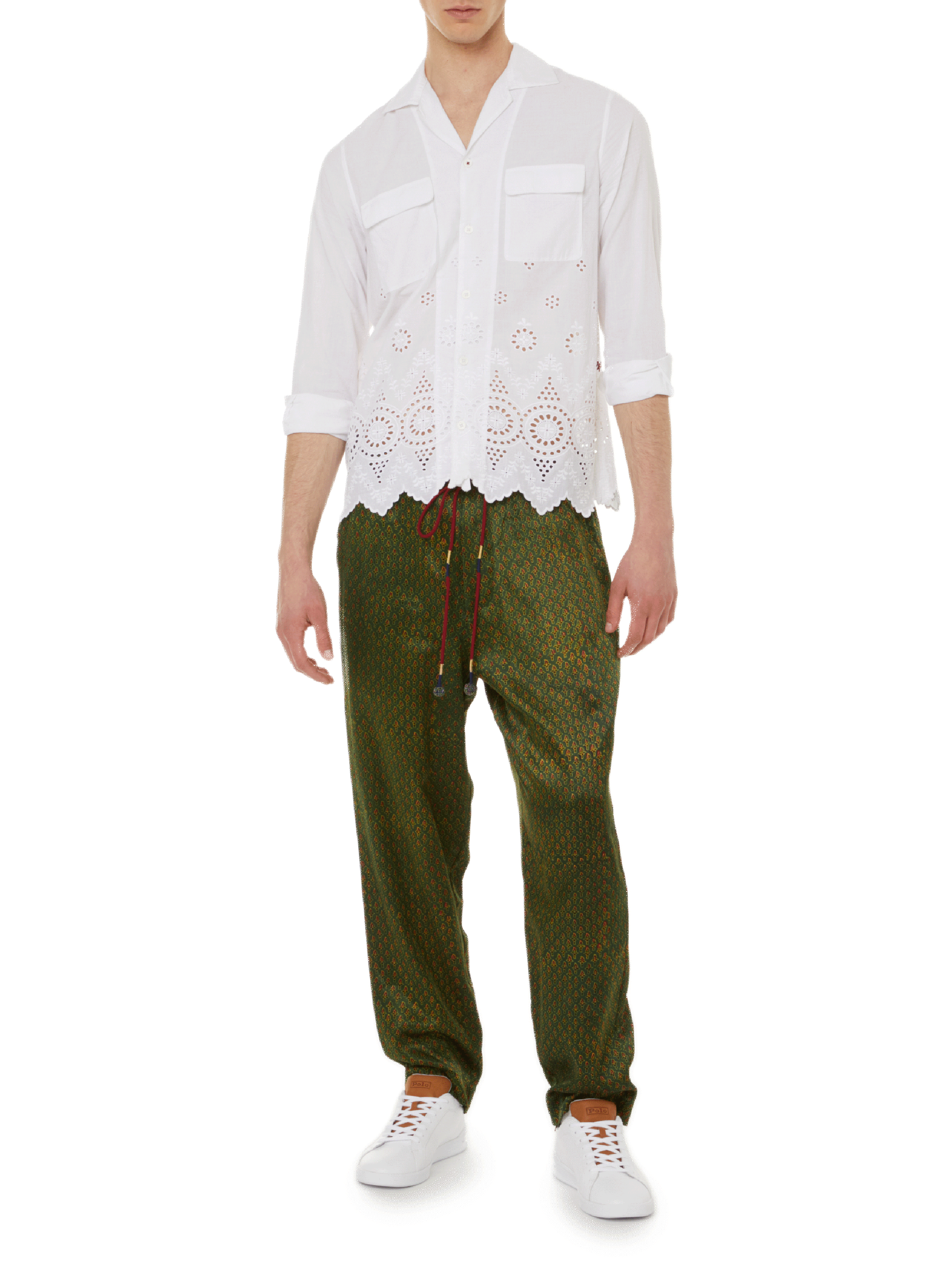 Leather sneakers POLO RALPH LAUREN Multicolour