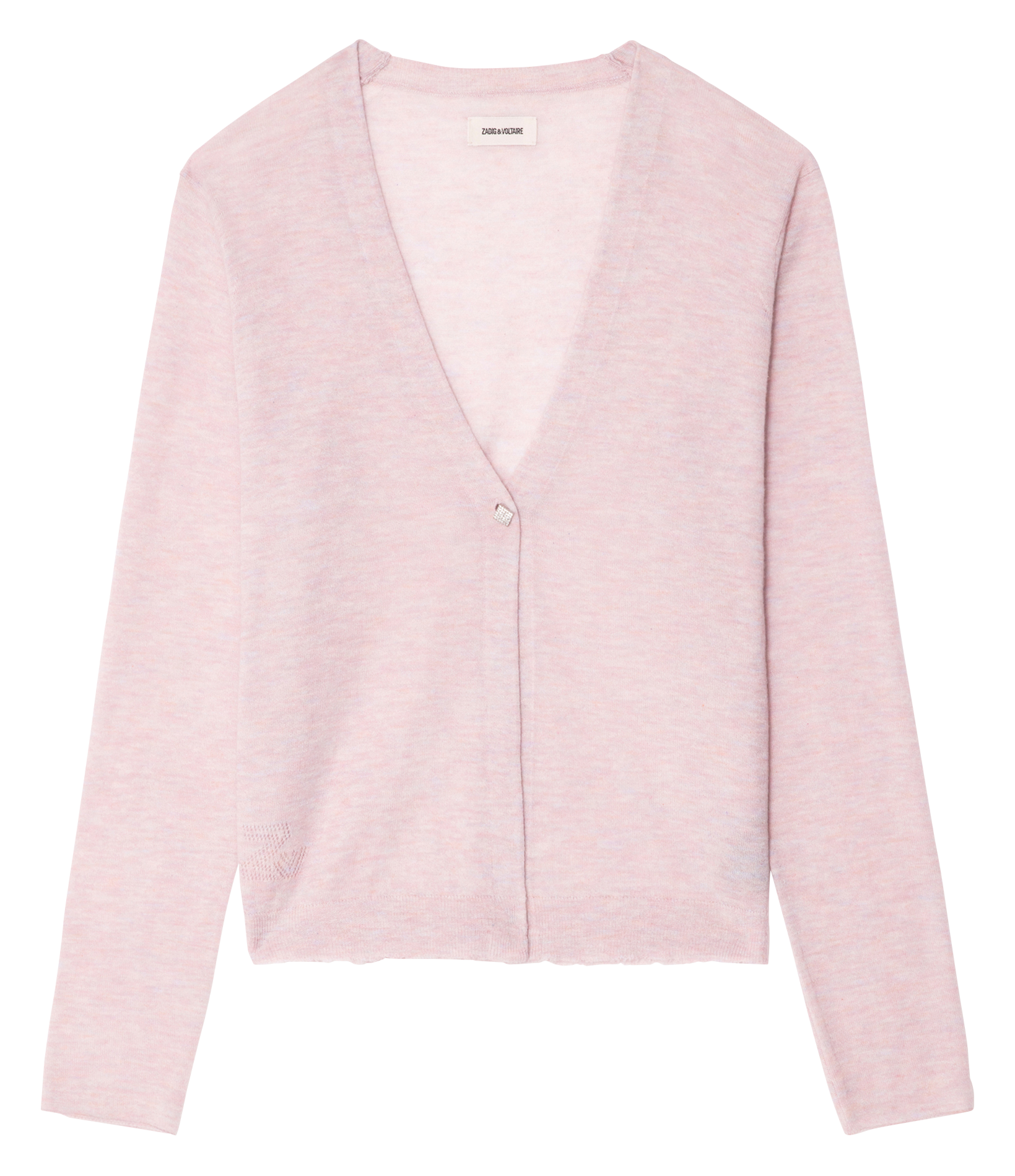 Cardigan col v boutonné en cachemire manylla ZADIG&VOLTAIRE Rose