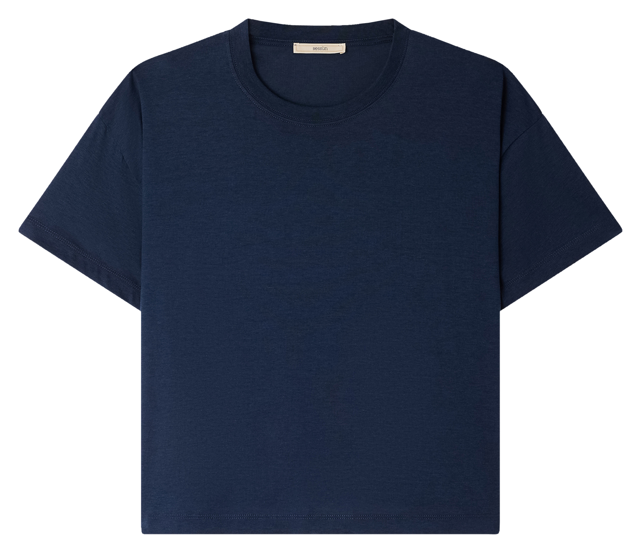 Tee-shirt oversize col rond too SESSUN Bleu