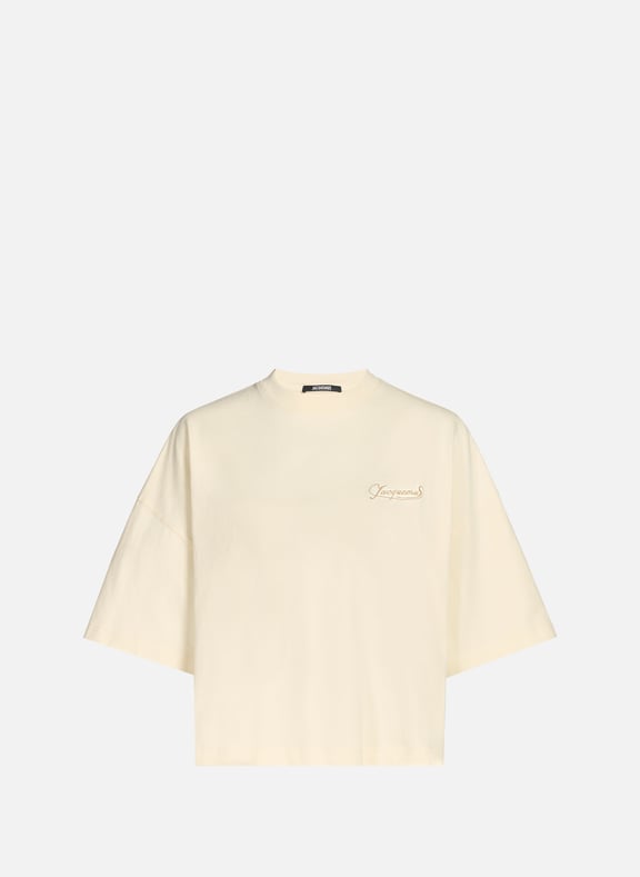 T-shirt en coton Beige by JACQUEMUS JACQUEMUS T-shirt en coton Beige