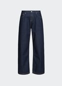 Jeans ample en coton  Raw denim