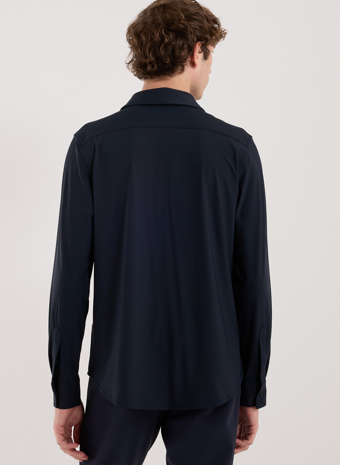 Straight classic collar shirt 1789 CALA Blue