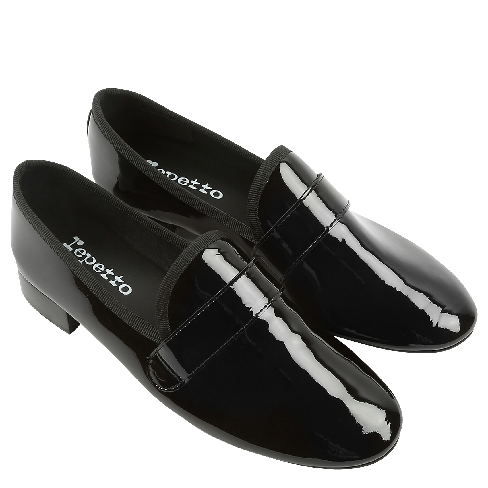 Loafers vernis en cuir vernis REPETTO Noir