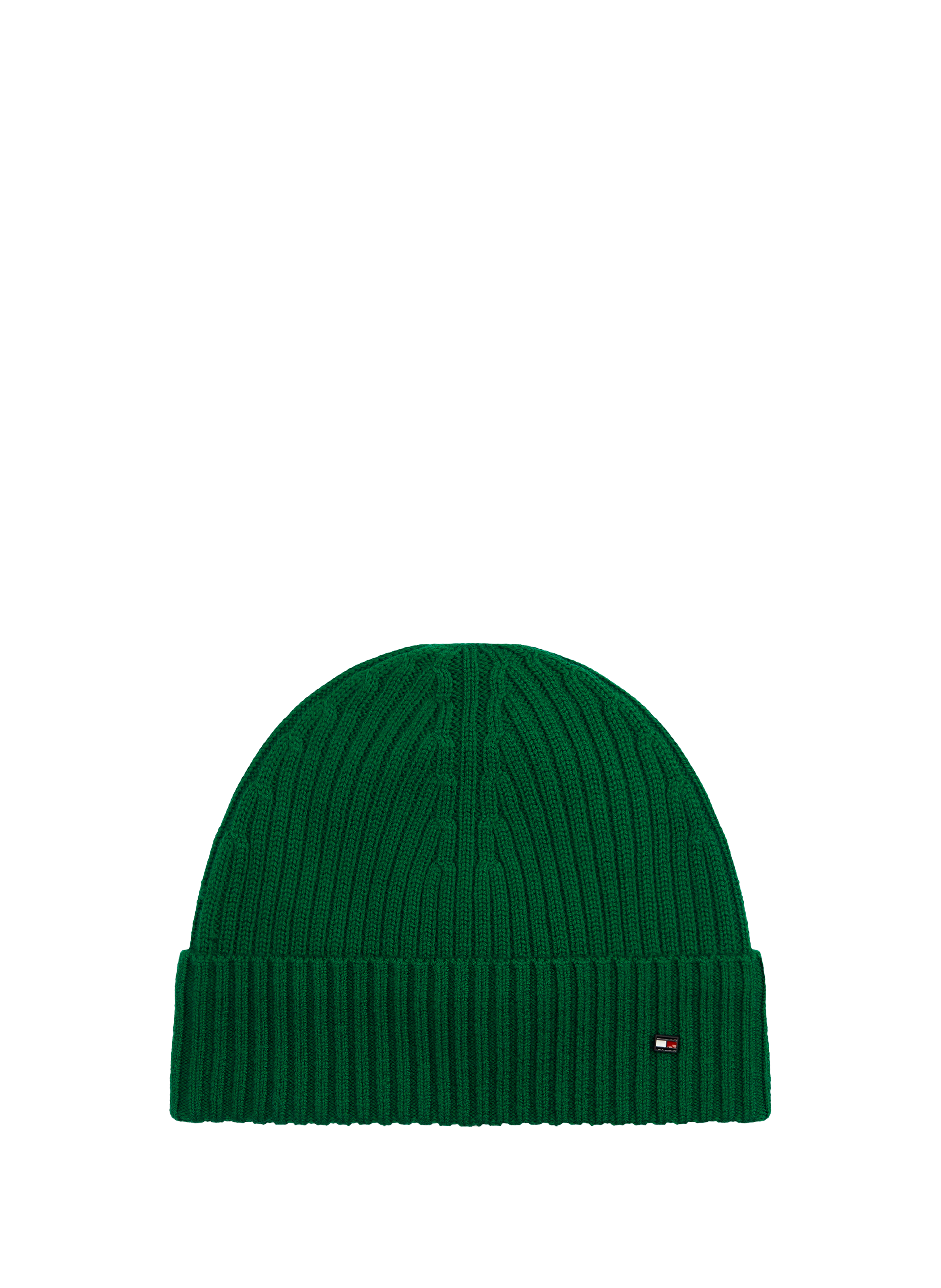 Ribbed wool beanie TOMMY HILFIGER Green