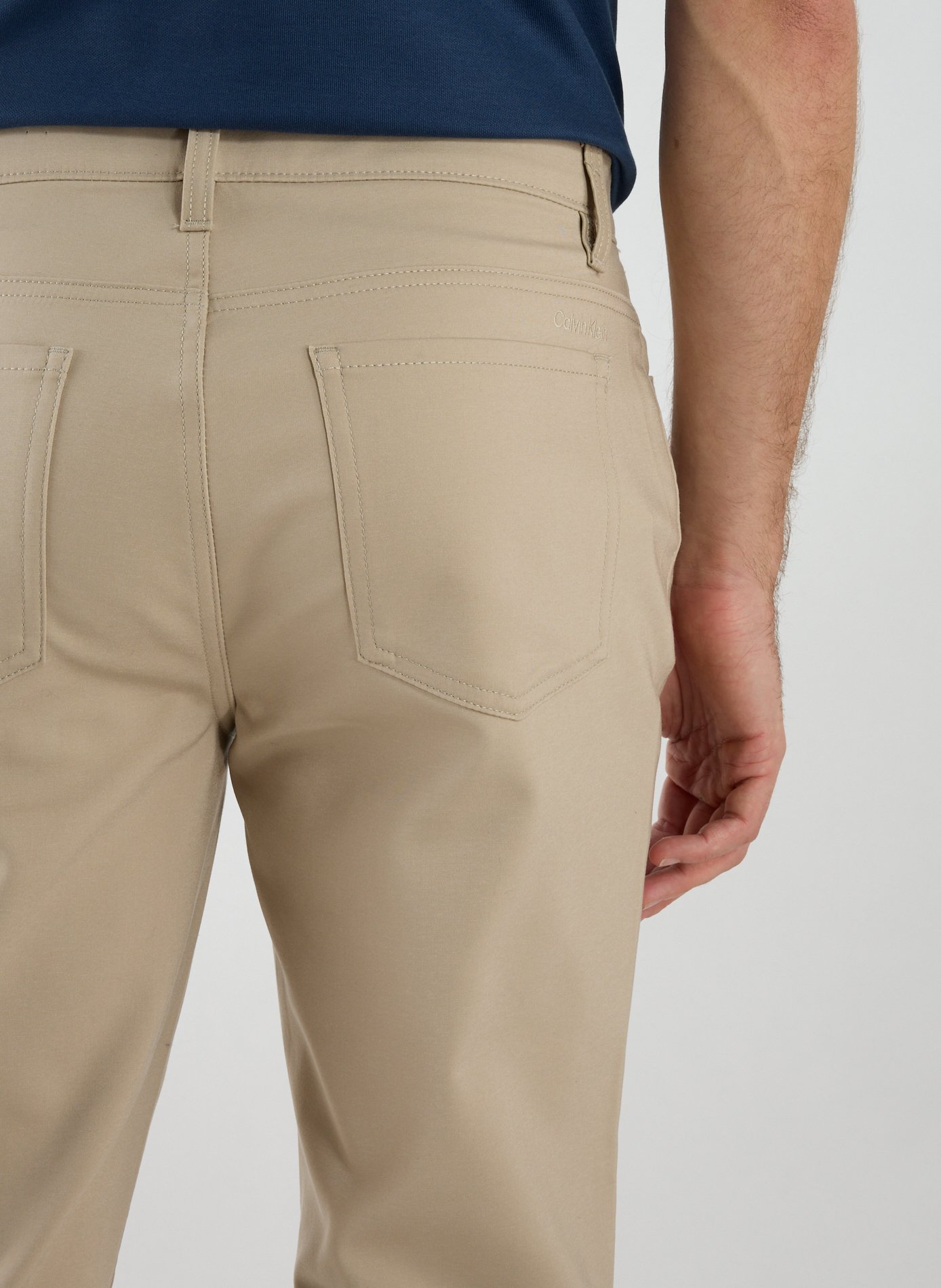 Bedford slim-fit cotton trousers CALVIN KLEIN Beige