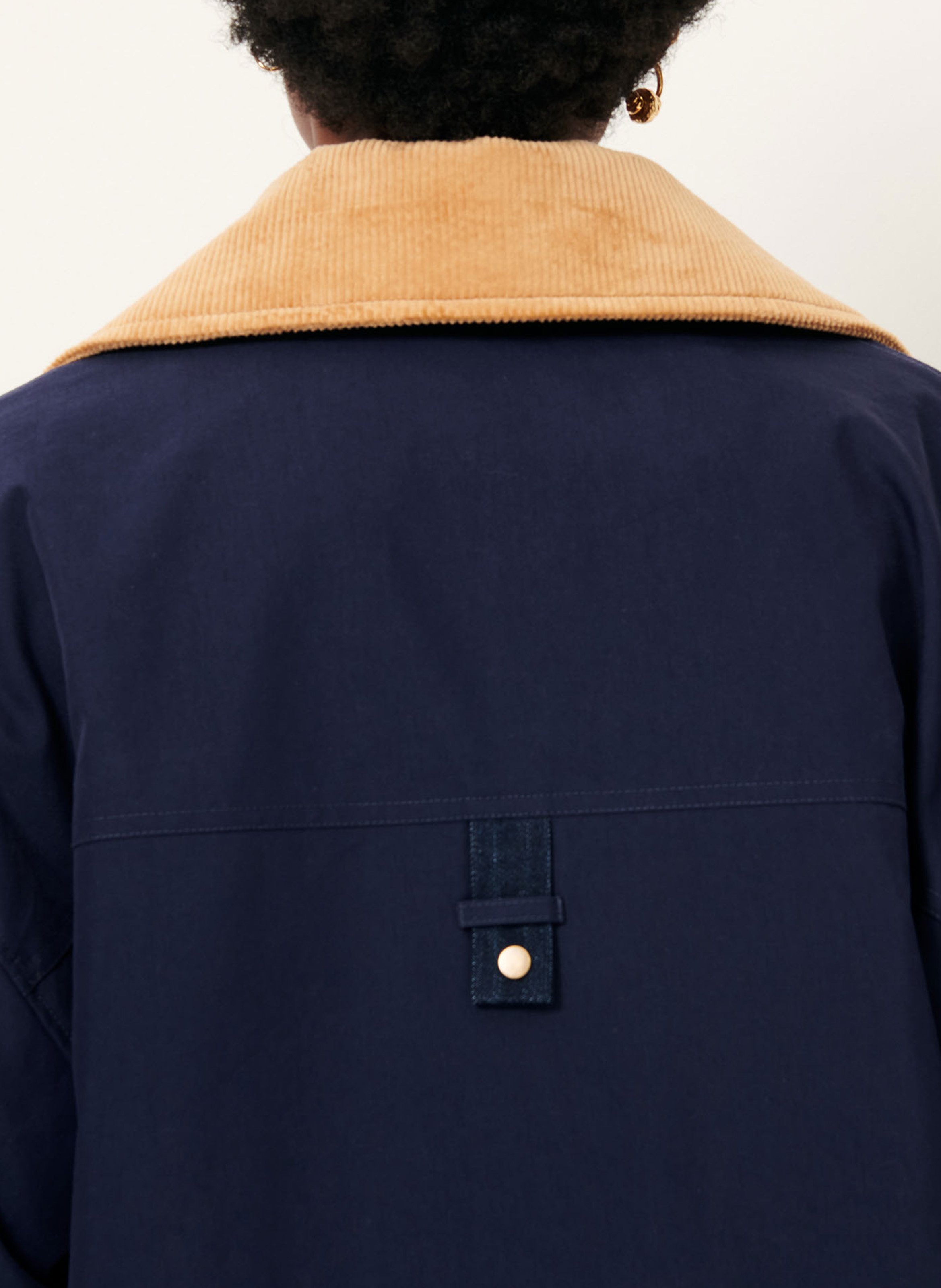 Veste oversize en coton mélangé hugues SESSUN Bleu