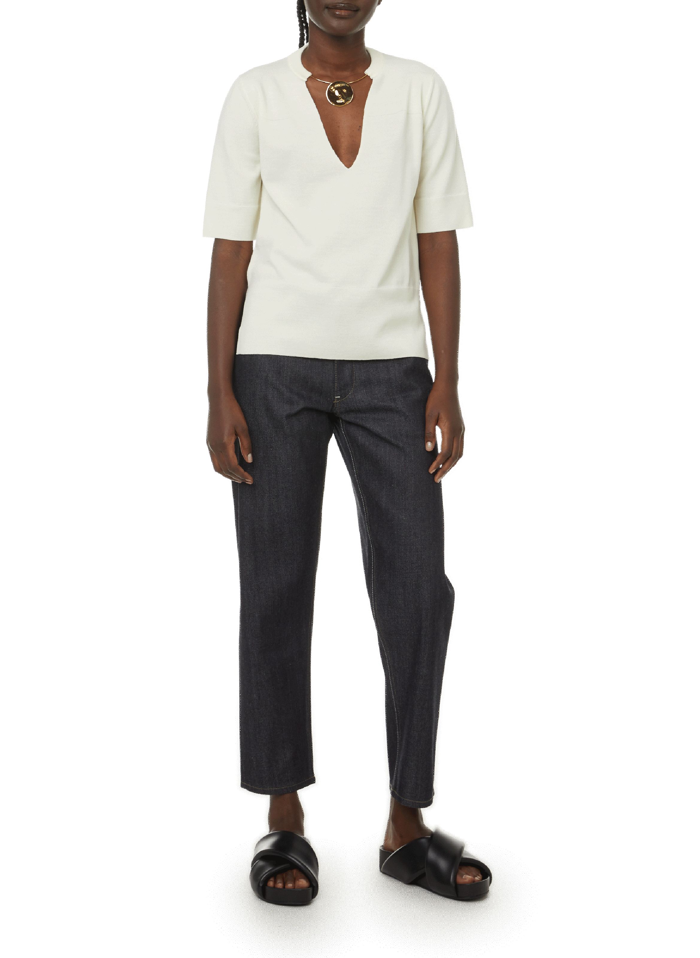 Raw denim jeans JIL SANDER Blue