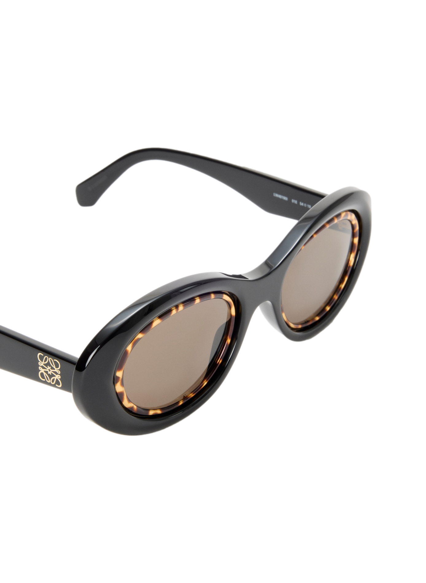 Sunglasses Mini Anagram Oval LOEWE Black